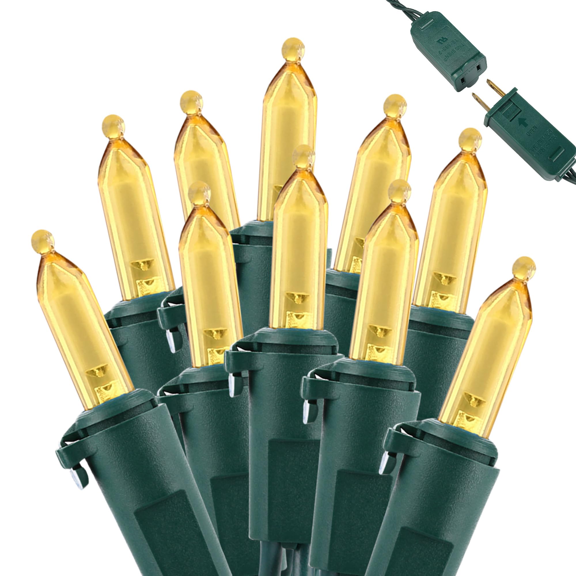 Brizled Gentle Twinkle Christmas Lights  33Ft 100 Led Christmas String Lights  120V Ul Certified Xmas Tree Light Connectable Twinkle Xmas Light Indoor Outdoor For Home Tree Holiday Wedding Patio Decor