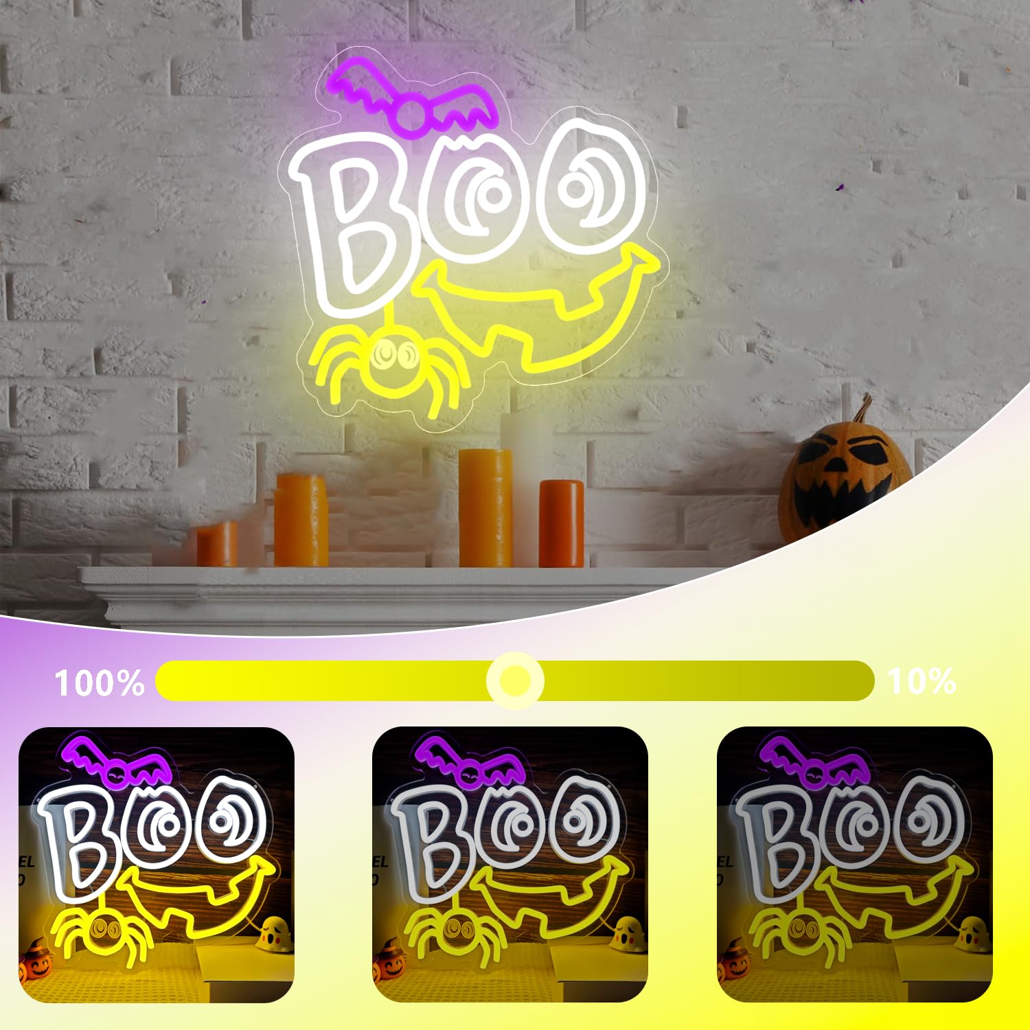 Halloween Neon Signs Neon Halloween Sign Ghost Neon Sign Bat Neon Sign For Neon Halloween Decorations Led Halloween Neon Light Brings A Festive Atmosphere And Makes A Great Xmas Gift