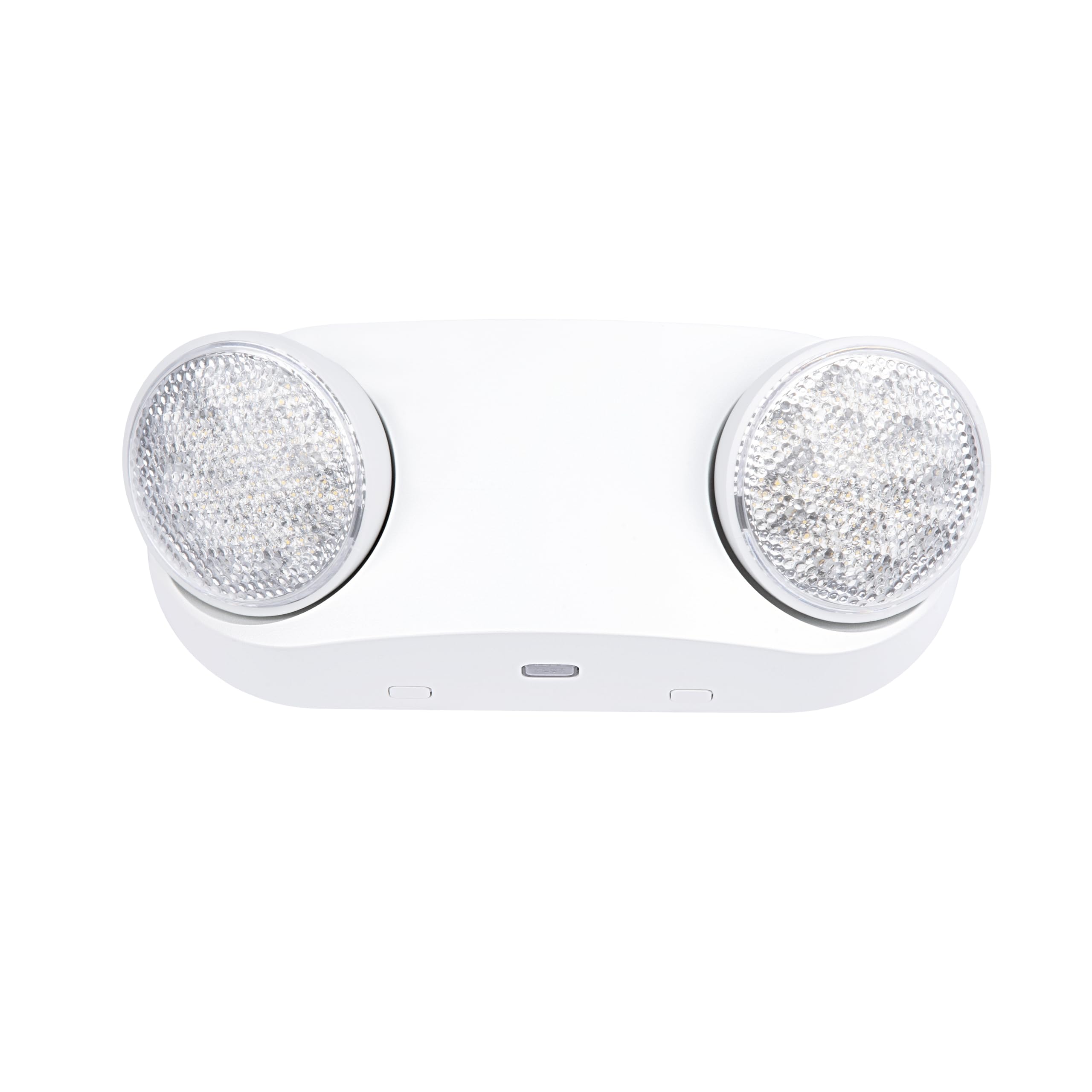 GRUENLICH LED Emergency Light with Battery Backup, 2 Bug Eye Heads, Hardwired, White, AC 120-277V, Model GR-EL012-1PK, 1