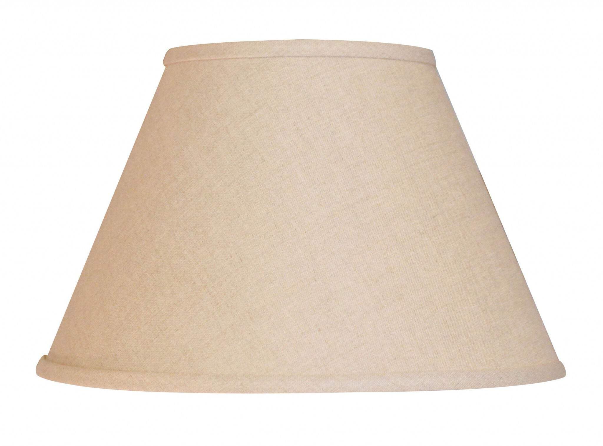 Homeroots 470241 12 In. White Premium Empire Slanted Linen Lampshade White