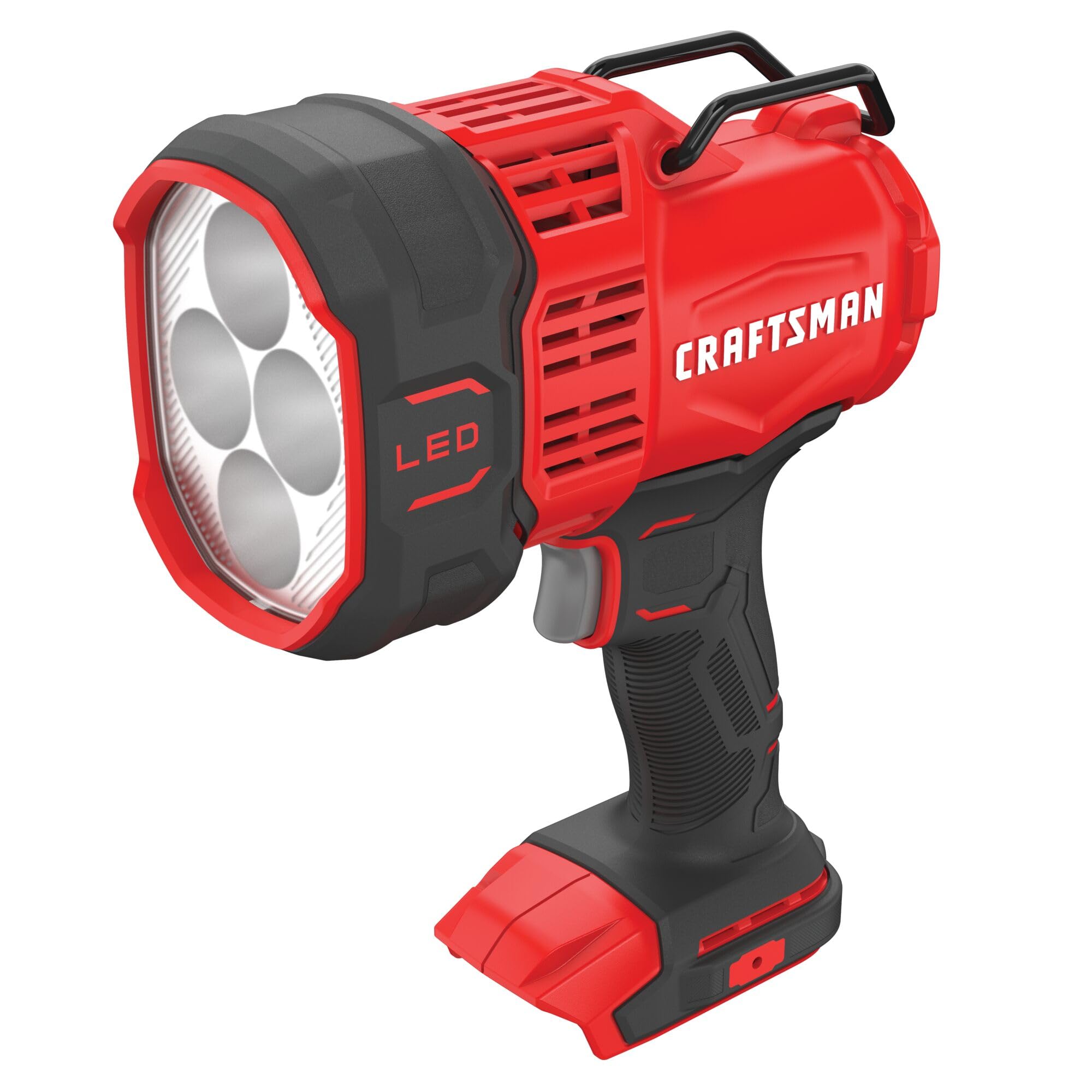 CRAFTSMAN V20 LED Work Light, Spotlight Flashlight, 2,500 Lumens, Rechargeable Spotlights Handheld, Cordless, Tool Only (CMCL060