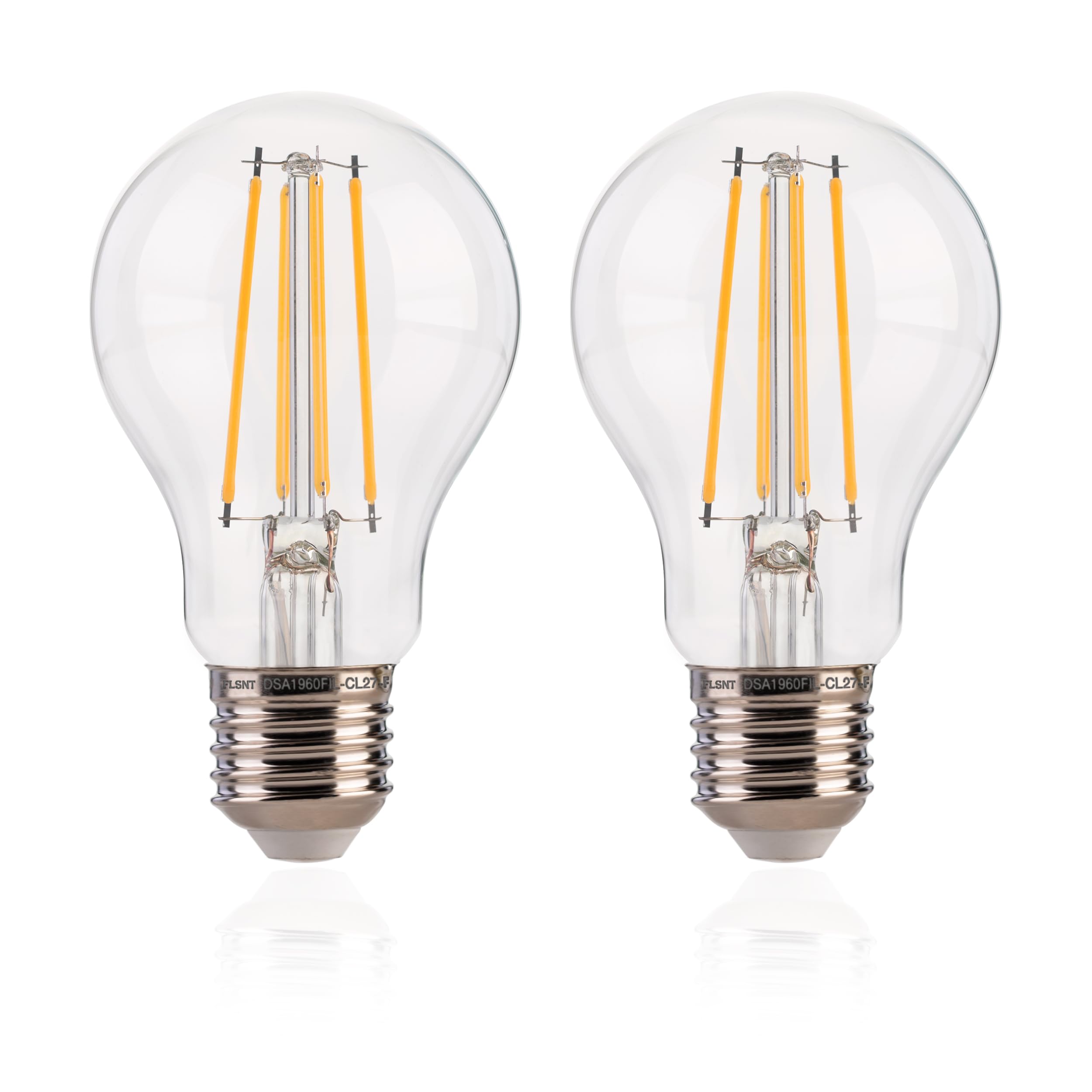 Flsnt Dusk To Dawn Outdoor Sensor A19 Led Edison Bulbs,7W (60W Eqv.), 800Lm,Vintage Filament E26 Base, Auto On/Off Photocell Aut