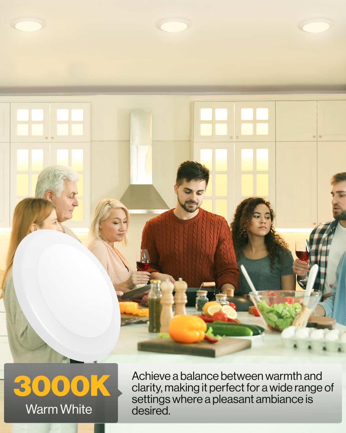 Sunco 24 Pack 5/6" Led Disk Lights Flush Mount Ceiling Light Fixture Recessed 3000K Warm White 80W Equivalent 12W 850Lm Dimmable Low Profile Surface Mount Etl