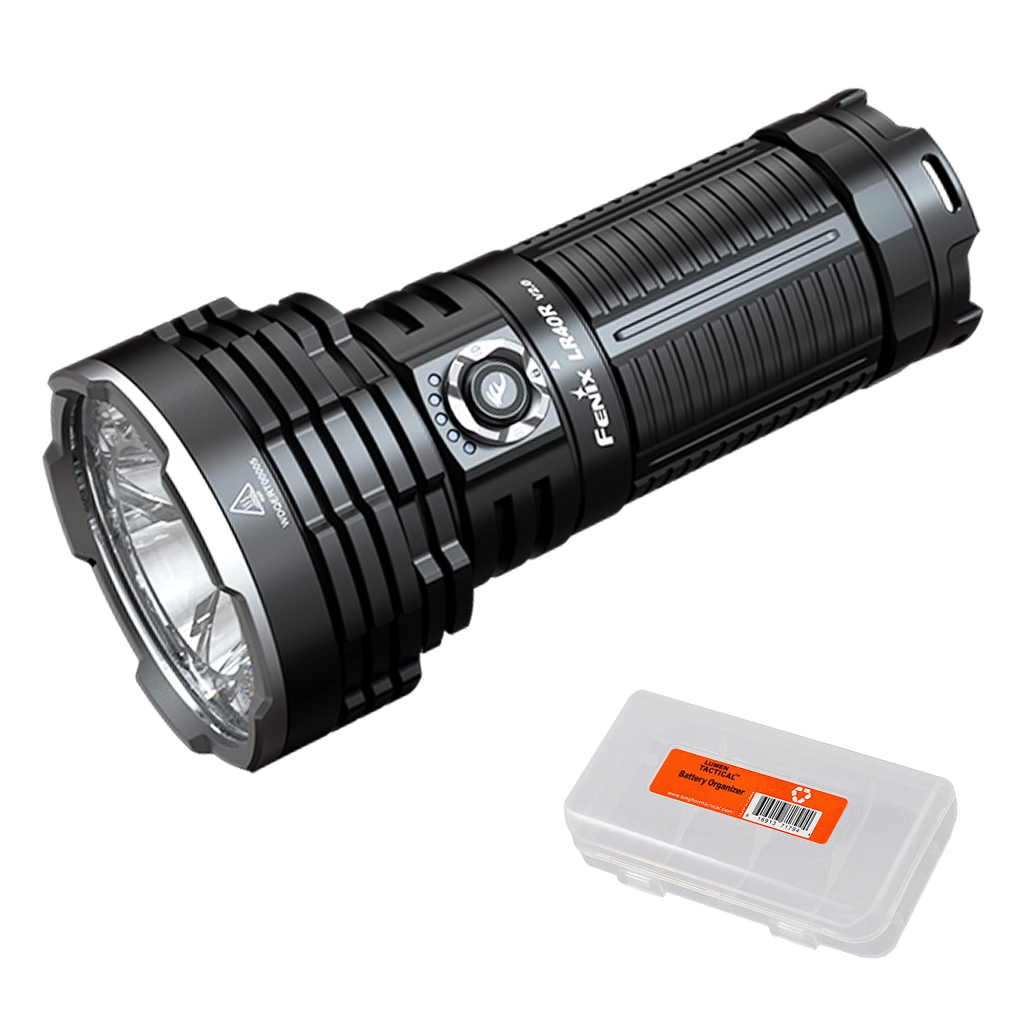Fenix LR40R V2.0 Flashlight, 15,000 Lumen, USB-C Rechargeable, Long Throw with Floodlight & Spotlight, Anodized Aluminum