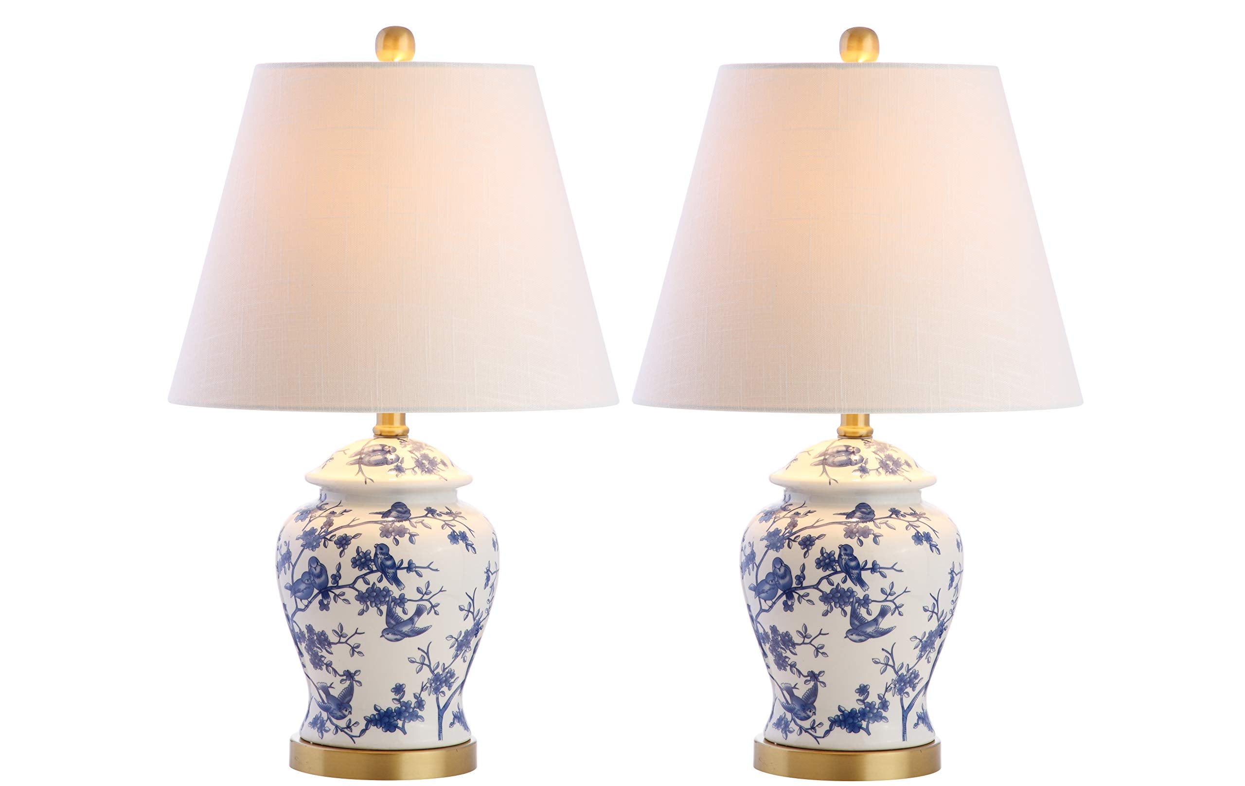 JONATHAN Y JYL3005A-SET2 Set of 2 Table Lamps Penelope 22'' Chinoiserie Classic,Cottage,Traditional,for Bedroom, Living Room, Of