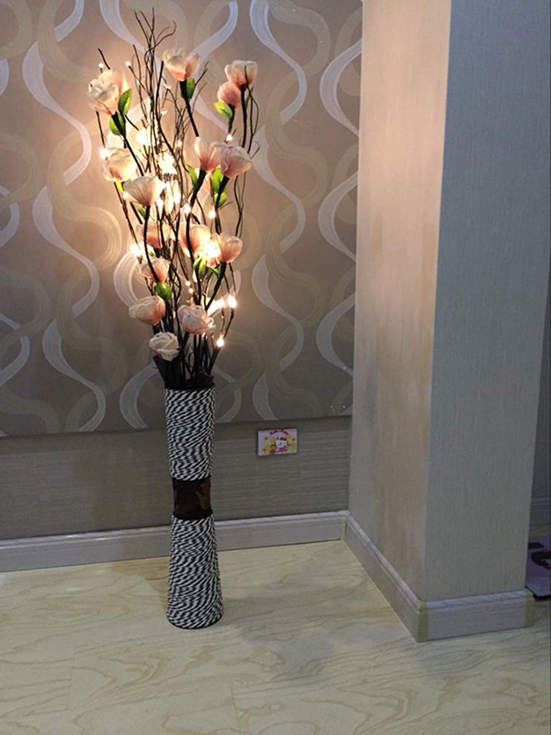 Led Branch Lights Battery Powered,Warm White Lighted Twig Branches Decorative Lights Willow Twig Lighted Branch For Home Holiday Party Decoration