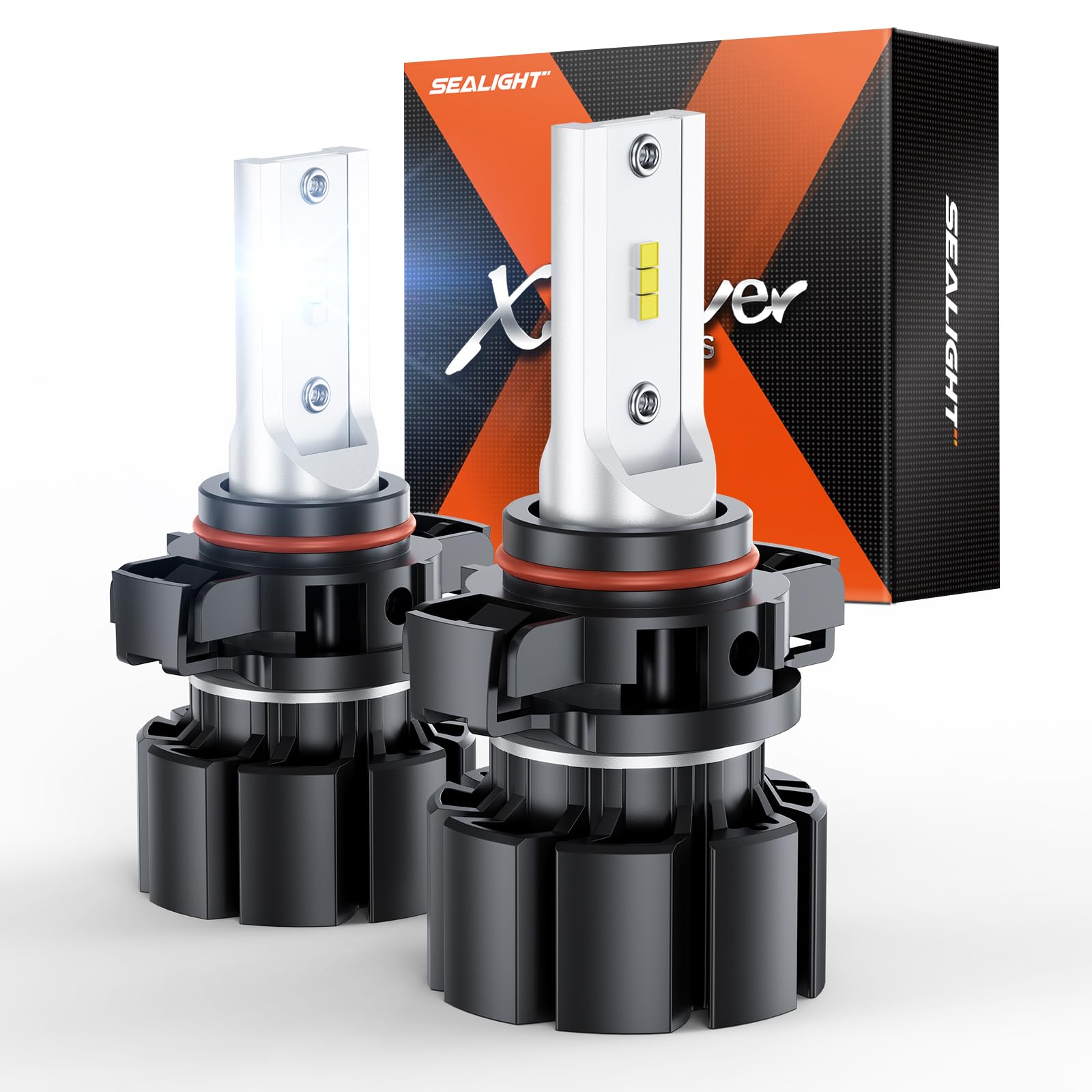 SEALIGHT 5202 LED Fog Light Bulbs, 600% High Bright 50000 Hours Lifespan PS19W PS24W Fog Lights Led 5202 LED Bulb, 12000LM 6500K