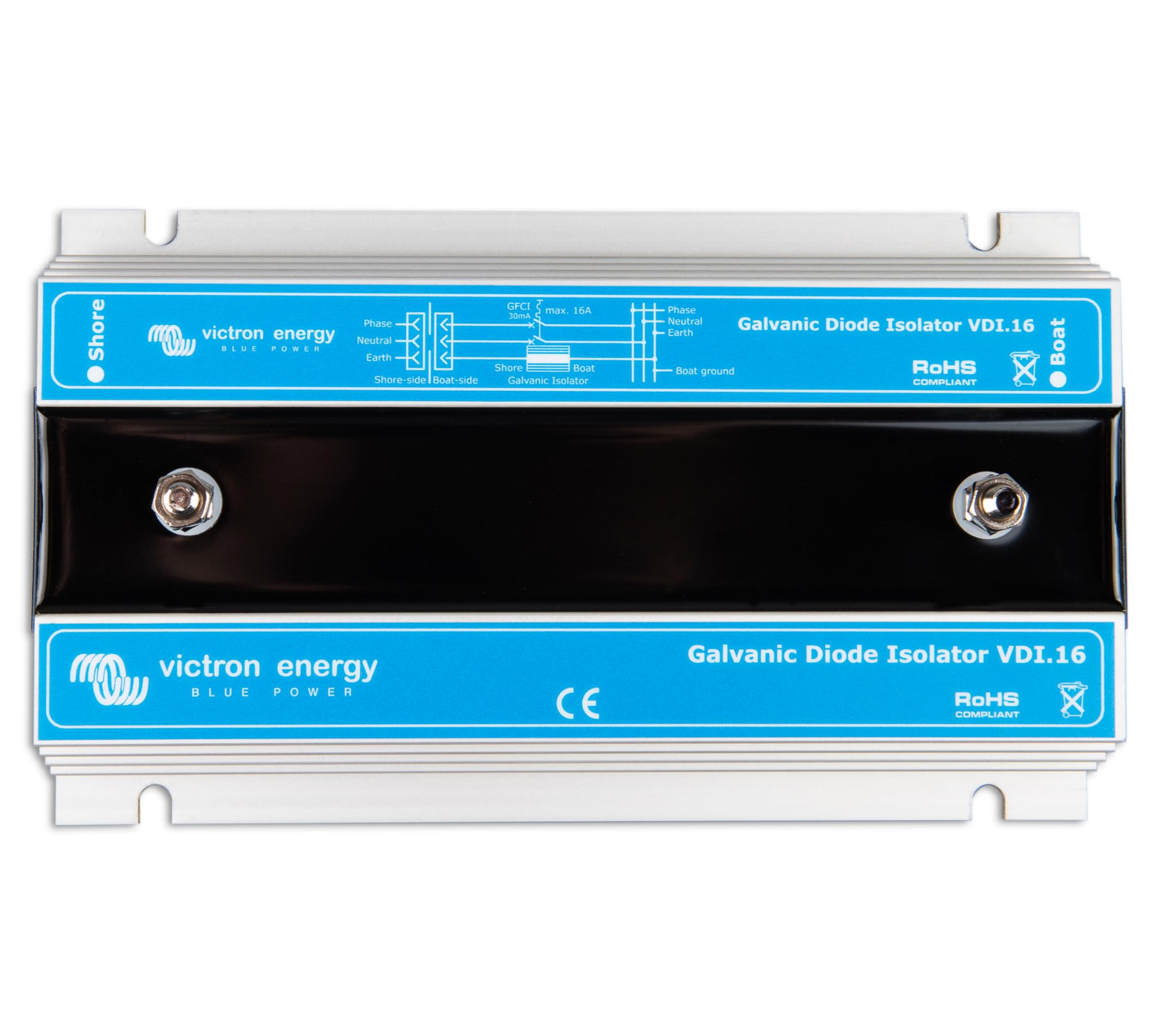 Victron Energy Galvanic Isolator VDI-16 Amp, Standard Size, Blue, Plastic Material
