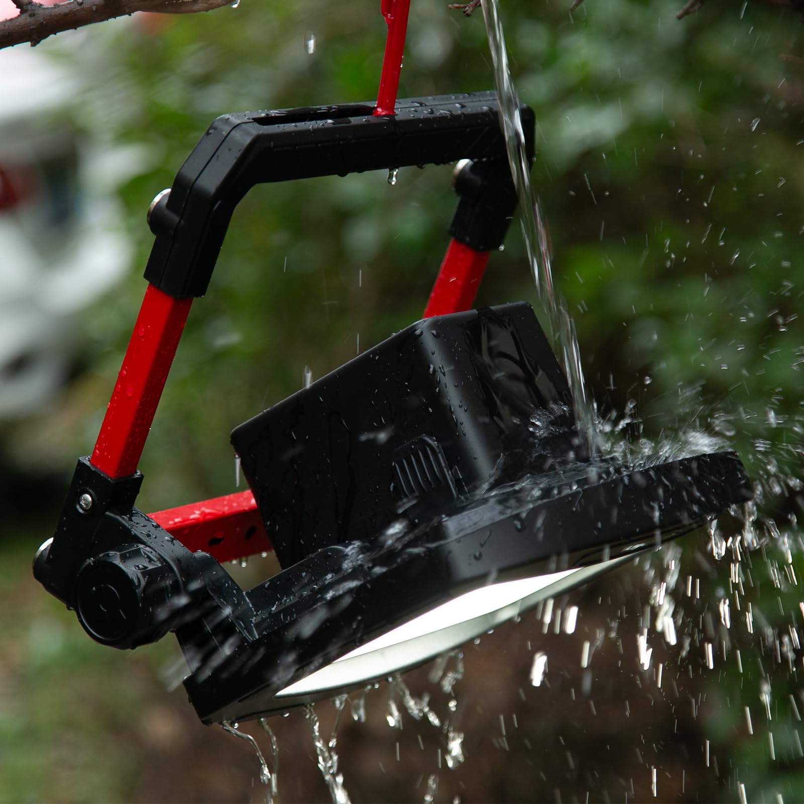 DAYATECH 50W 7000LM Waterproof LED Work Light, Compatible with Dewalt, Milwaukee and Makita 18-21V Battery, Foldable Magnetic Ba