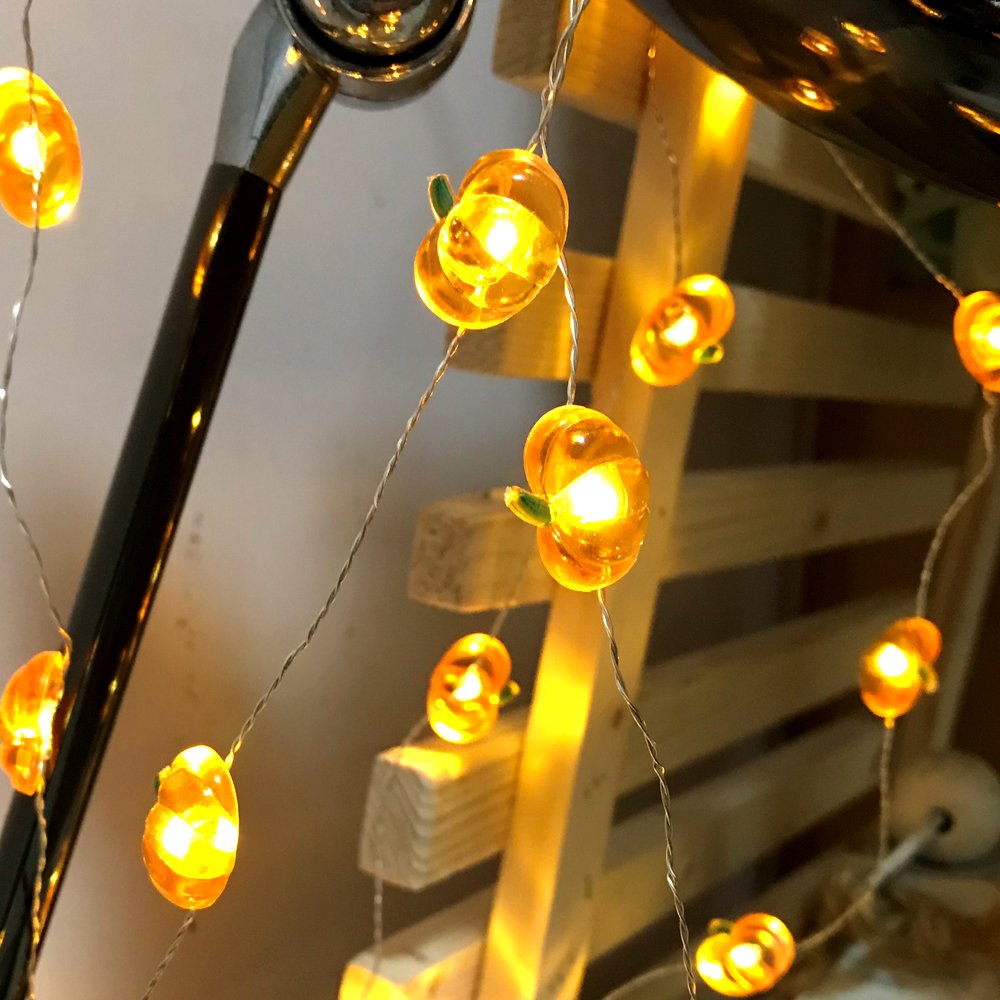 Miya Life Fall Fairy Lights Cute String Lights With Thanksgiving Decor Fall Garland With Lights Battery Operated For Fall Lights Indoor Decoration (Pumpkin Fairy)