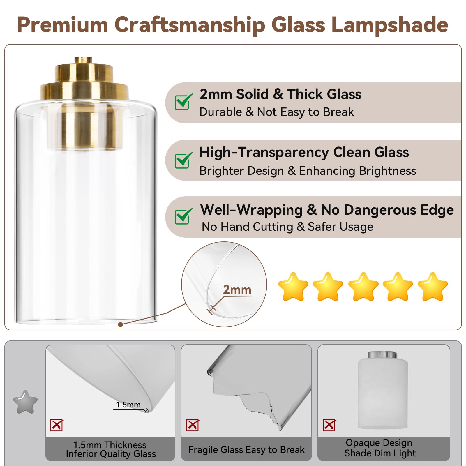 4-Light Bathroom Light Fixtures, 27'' Modern Vanity Lights Over Mirror With Clear Glass Shades, Gold Wall Sconce, Classic Wall L
