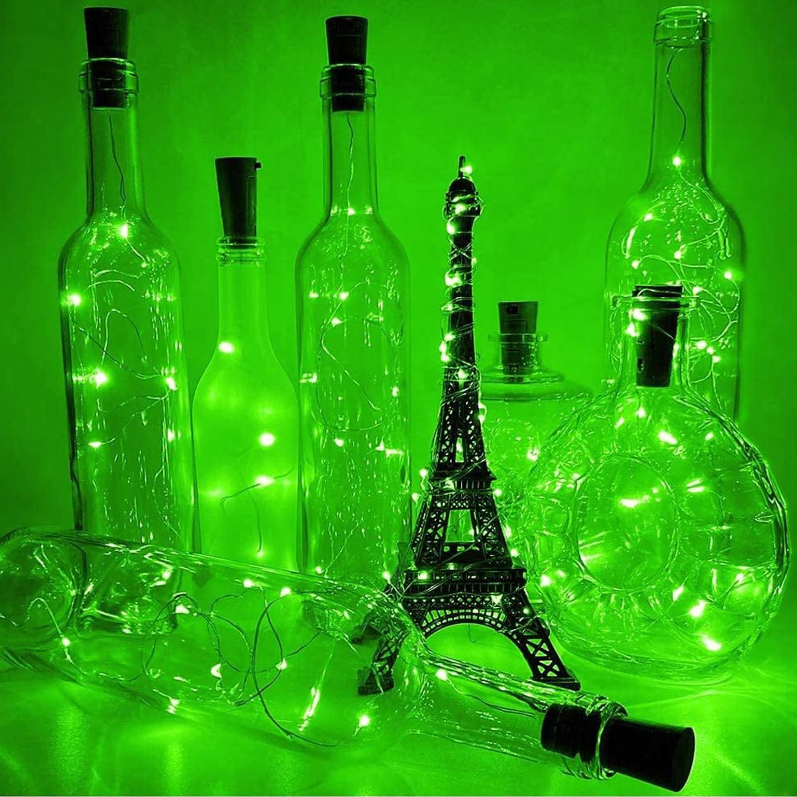 4-Pack 50 LED Fairy Lights Battery Operated with Timer, 16FT Waterproof St Patrick's Day Lights Outdoor Indoor Mini Twinkle Ligh