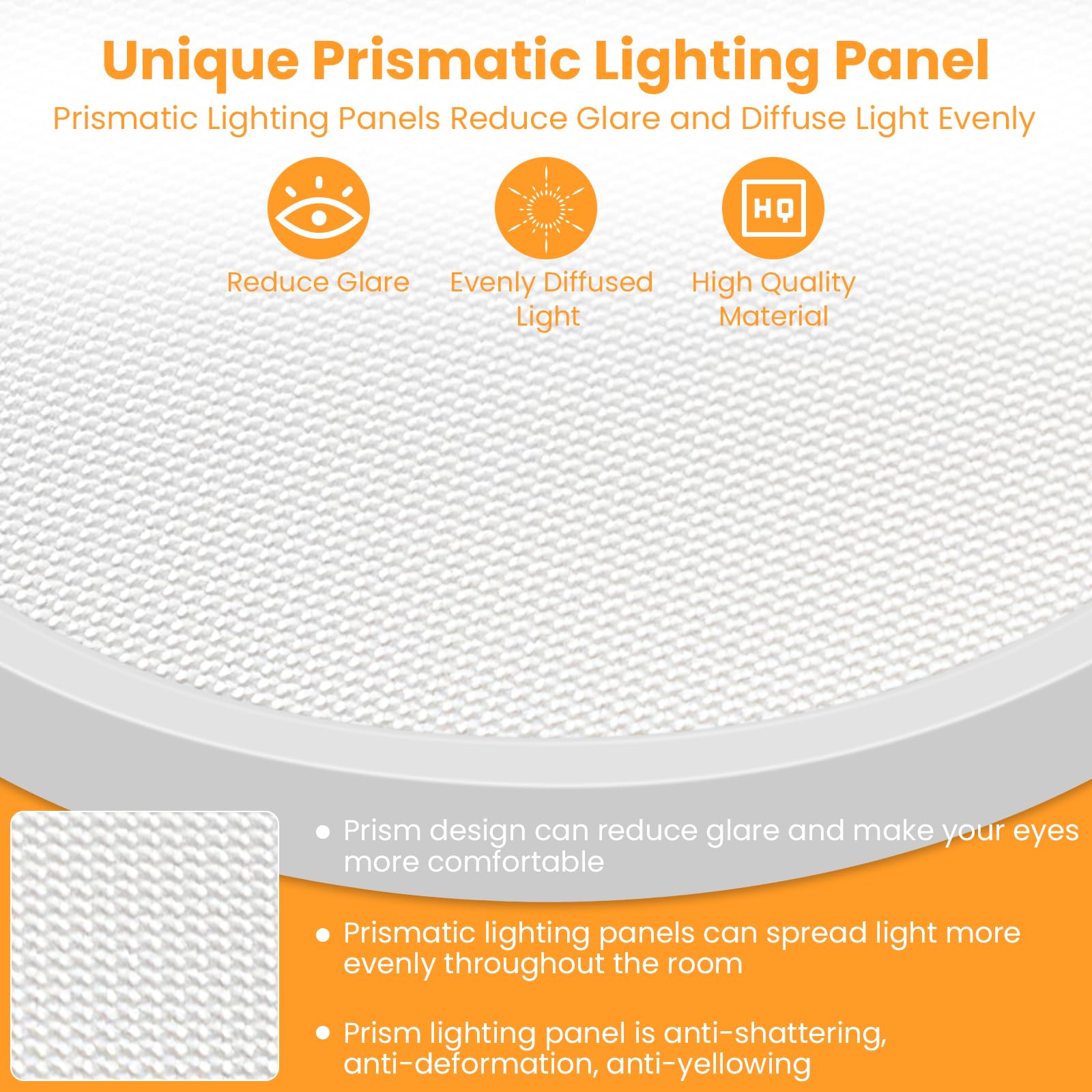 Uthcracy Flush Mount Ceiling Light Fixtures, 24W Flat Close To Ceiling Led Lights, Low Profile Round Surface Mount Ceiling Lights For Bedroom Kitchen Living Room, White, 2-Pack