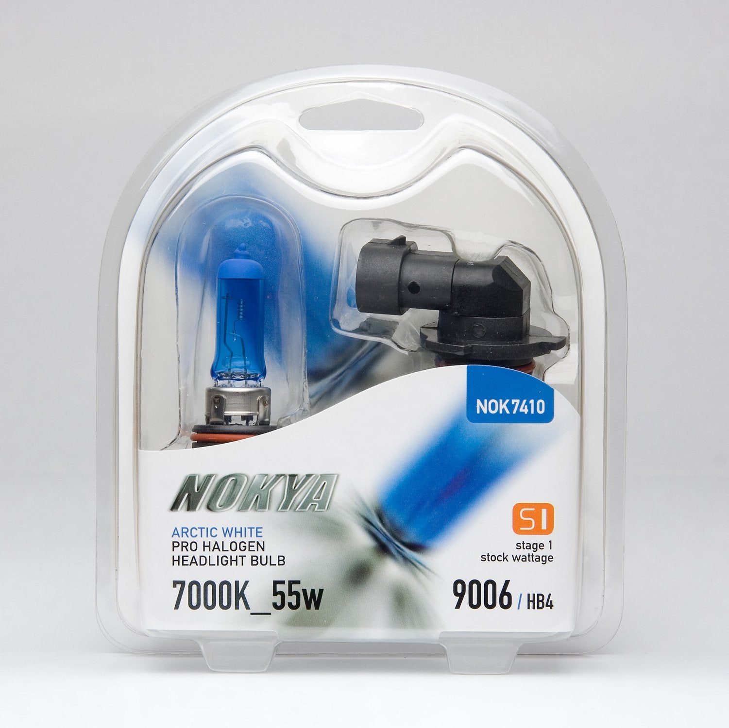 Nokya 9006 Headlight Bulbs - Arctic White 7000K 55W, Stage 1 Performance Lighting