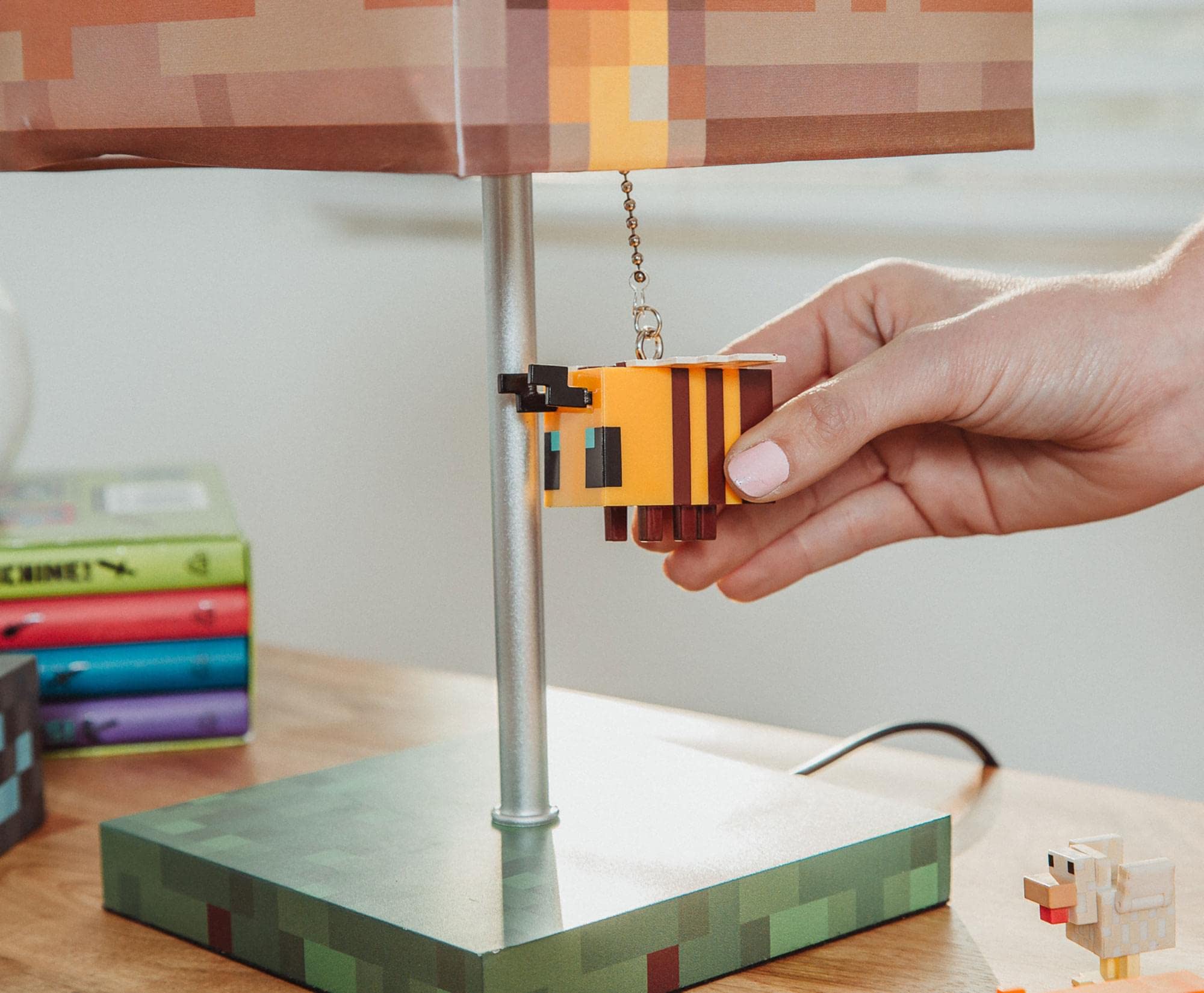 Minecraft 3D Bee Nest Desk Lamp | LED Mood Light | One Size | Plastic | Model RBF-16698-C | Perfect for Kids Room & Playroom Decor