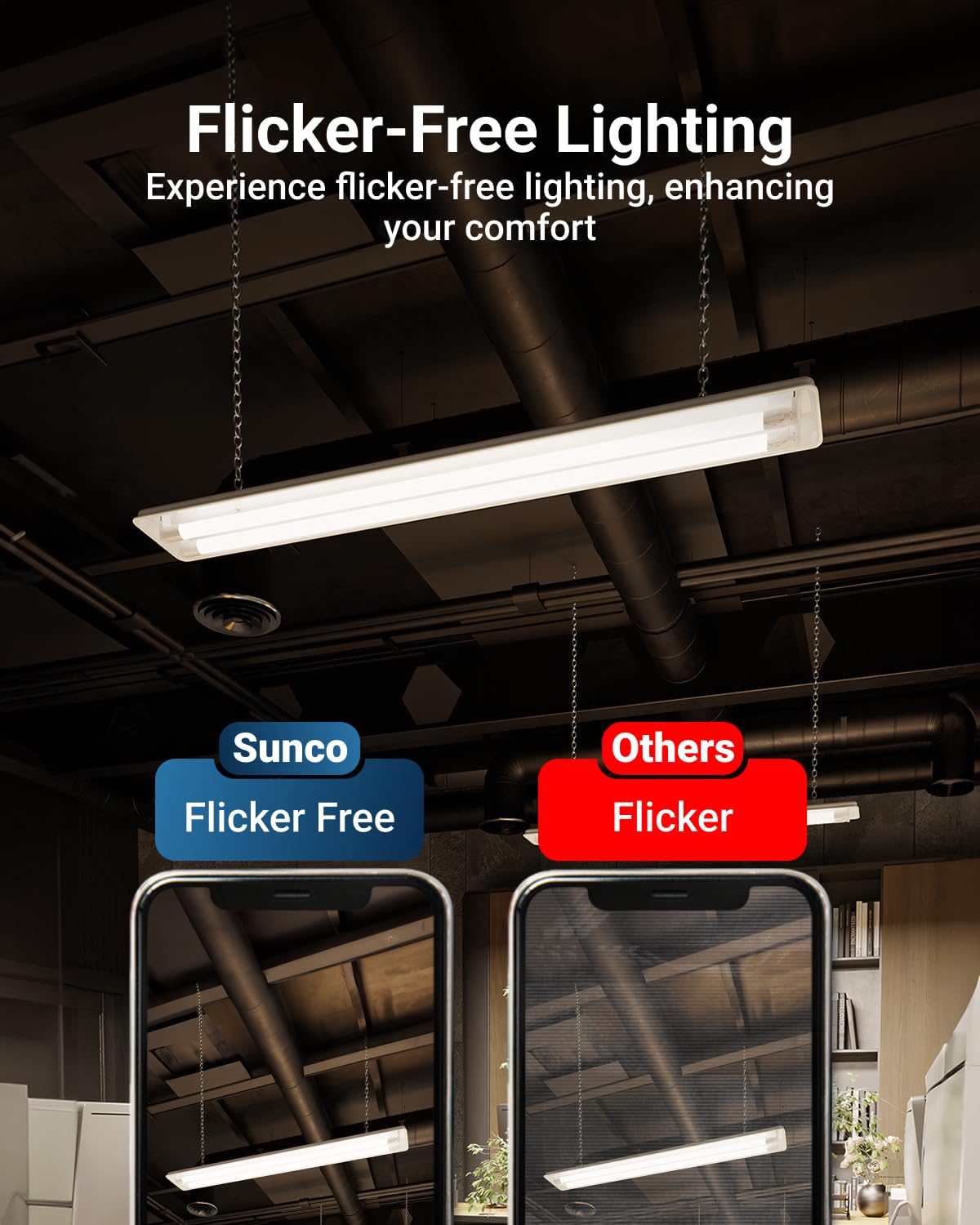 Sunco 6 Pack T8 Led Bulbs 4 Foot, Led Fluorescent Tube Replacement, 4Ft Led Tube Light, Ballast Bypass, 18W, 2200 Lm, Selectable