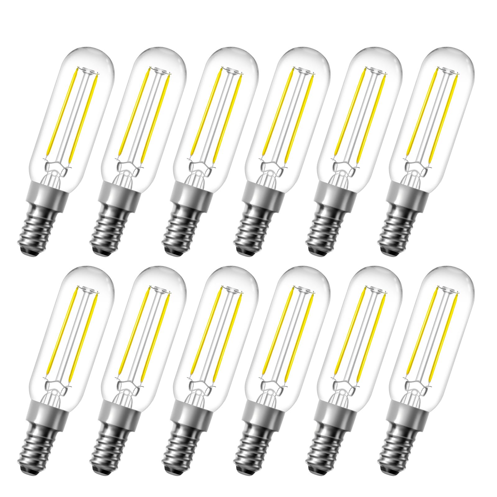 Dalattin T6 Led Candelabra Bulbs E12 Base 5000K Daylight White, 4.5W=40W, 500Lm Dimmable Vintage Edison Bulbs For Chandelier, Ce