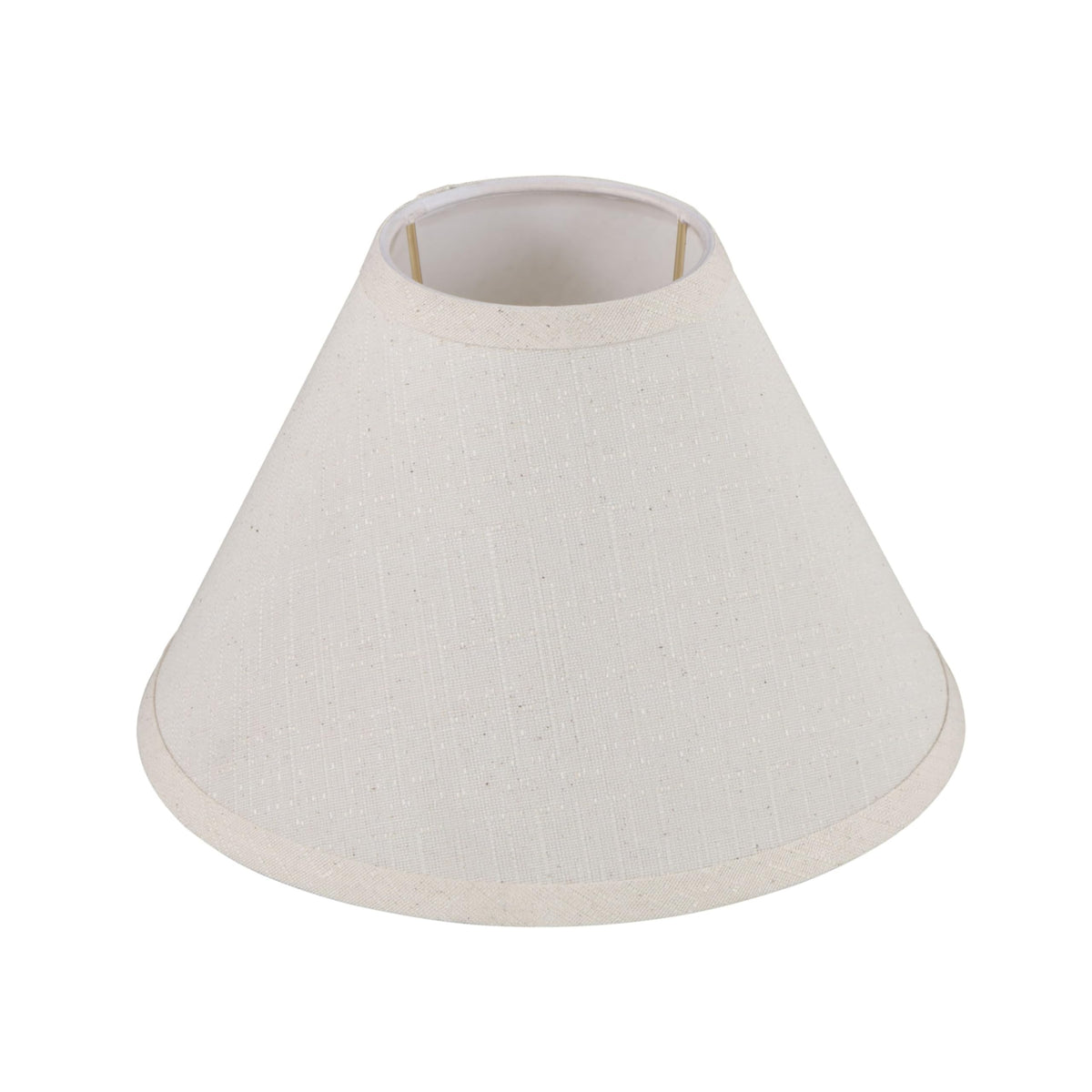 Aspen Creative 58309, Empire Uno Lamp Shade, Cream, 4&quot; Top x 10&quot; Bottom x 7&quot; Slant Height, Slip UNO 33mm