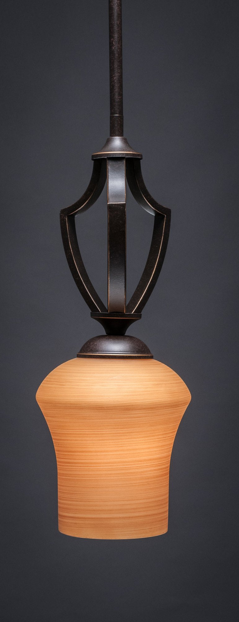 Zilo 1 Light Mini Pendant in Dark Granite (561-DG-680)