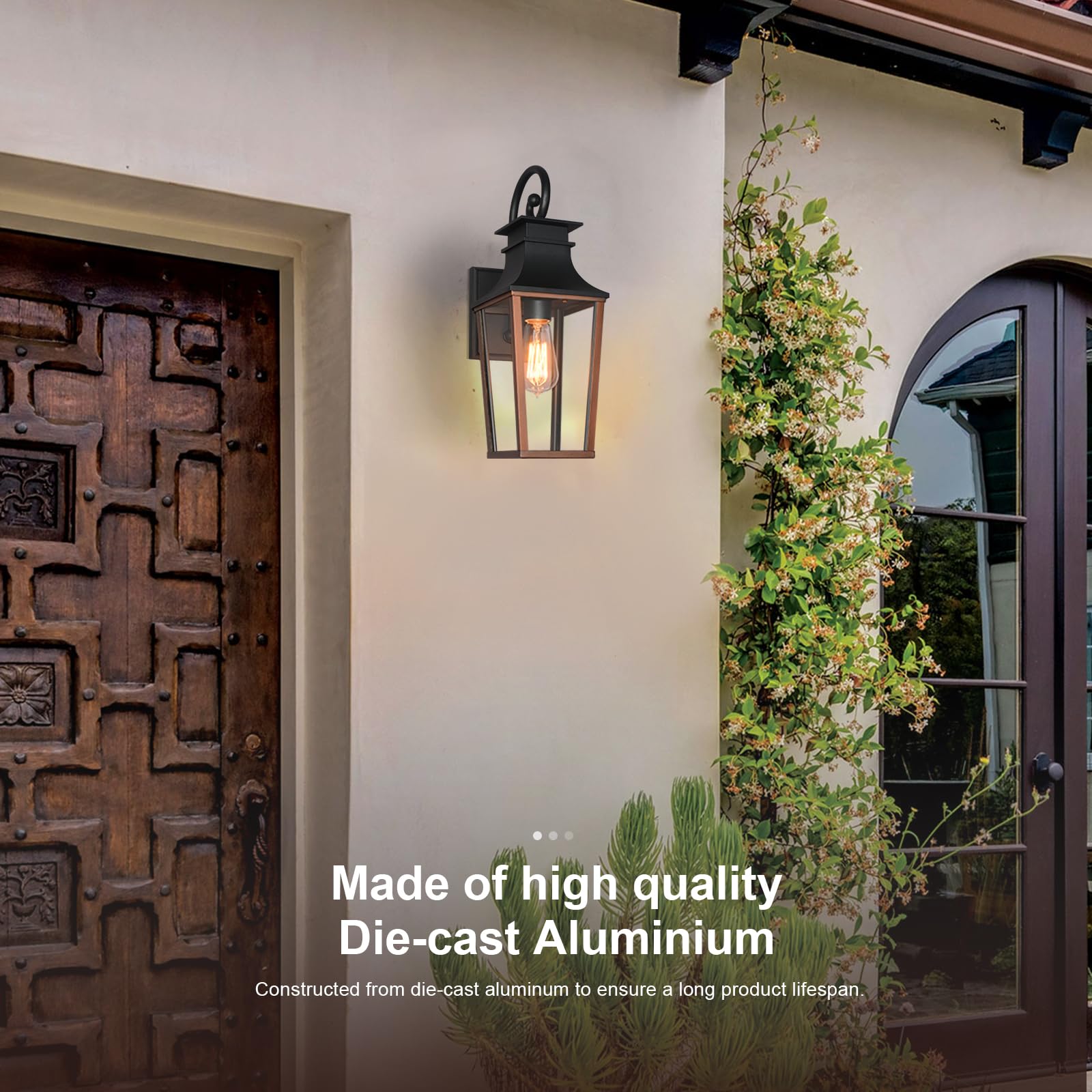 Alvime Outdoor Wall Lights Fixture, Exterior Wall Lanterns, Waterproof&All-Weather Sconce, Porch Outside Lamps For Entryway, Hou