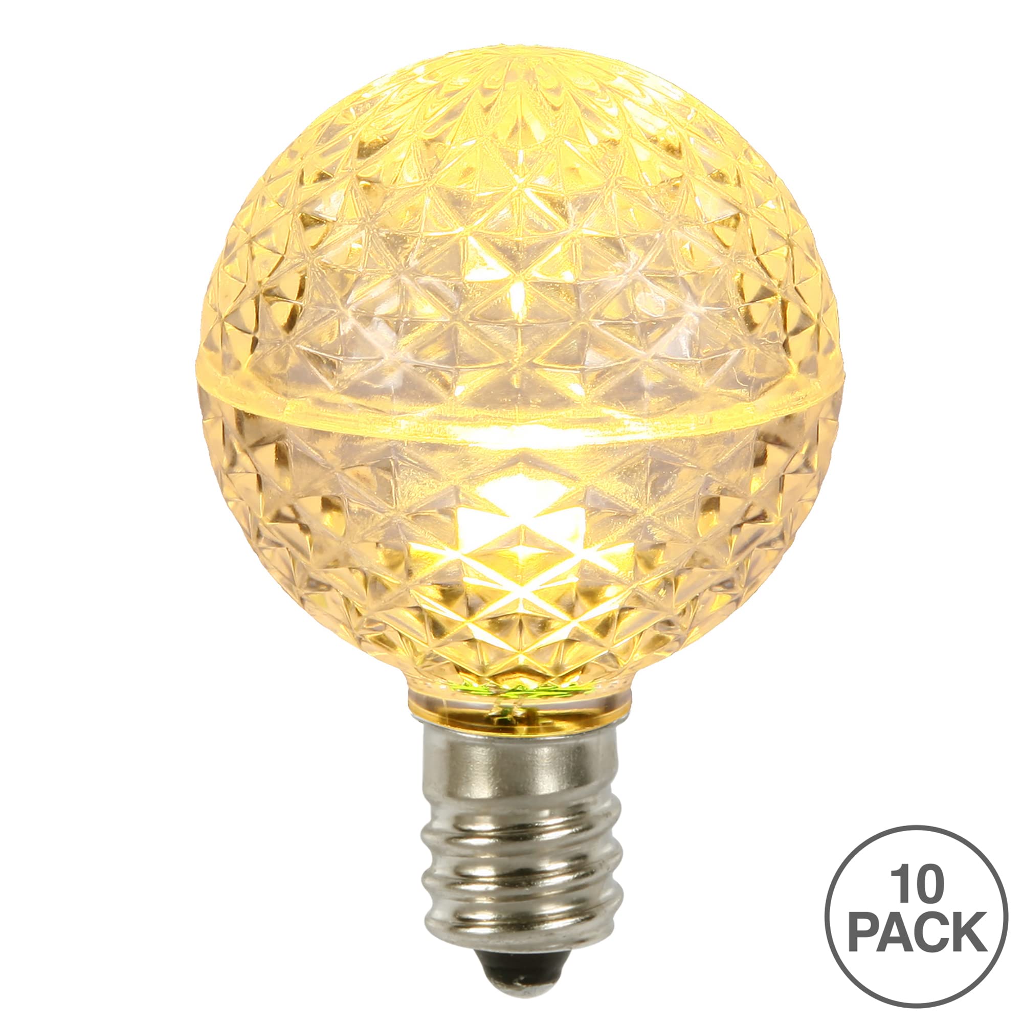 Vickerman G50 Faceted Led Warm White E17 .45W 10/B - Xled17G51-10