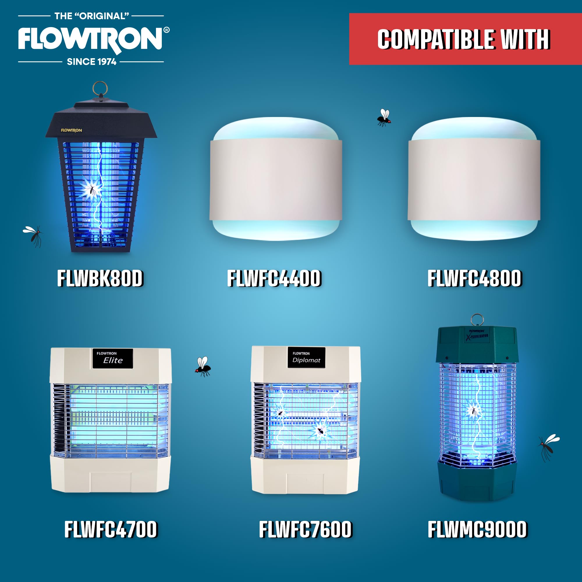 Flowtron BF-150 Replacement Bulb for BK-80D, FC7600, Wall Sconce, Glass, Black, 1 Count