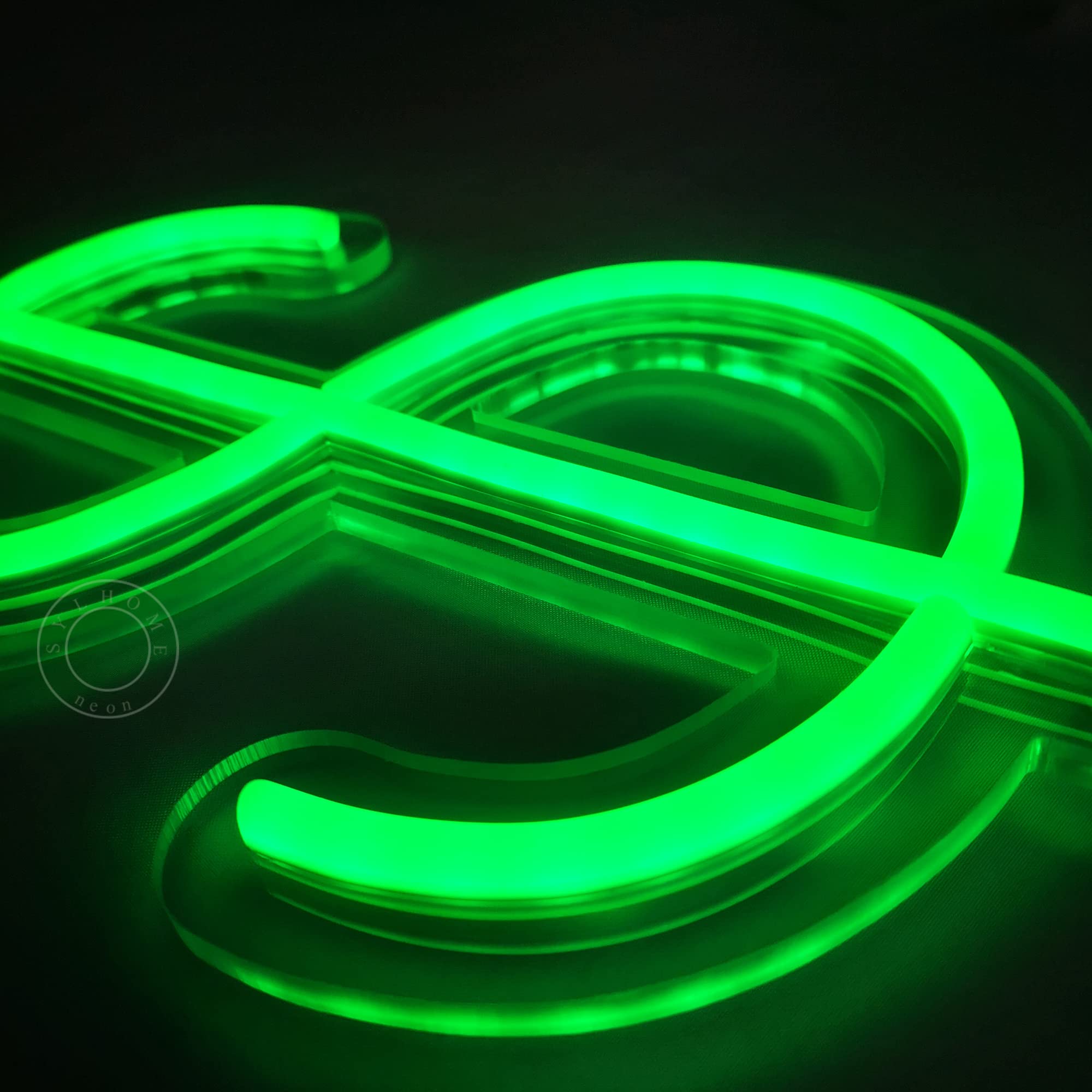 SYLHOME LED Neon Light Sign - Dollar $ Design, Green, 11.81in x 6.3in, USB Powered, for Home, Game Room, Bar Decor