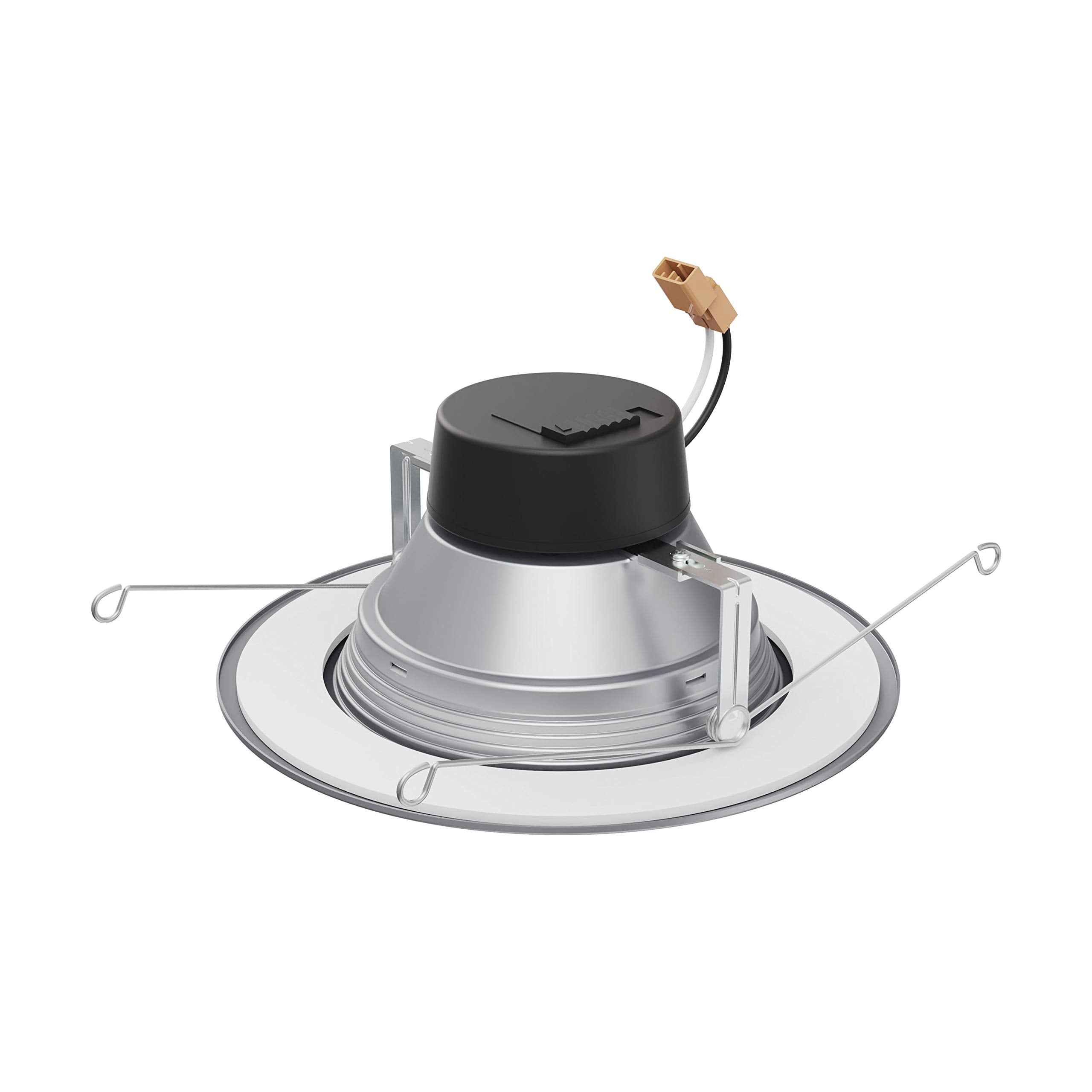 Satco S11836 Colorquick Led Downlight Retrofit, Cct Color-Selectable 2700K/3000K/3500K/4000K/5000K, 5-6 Inches, Brushed Nickel