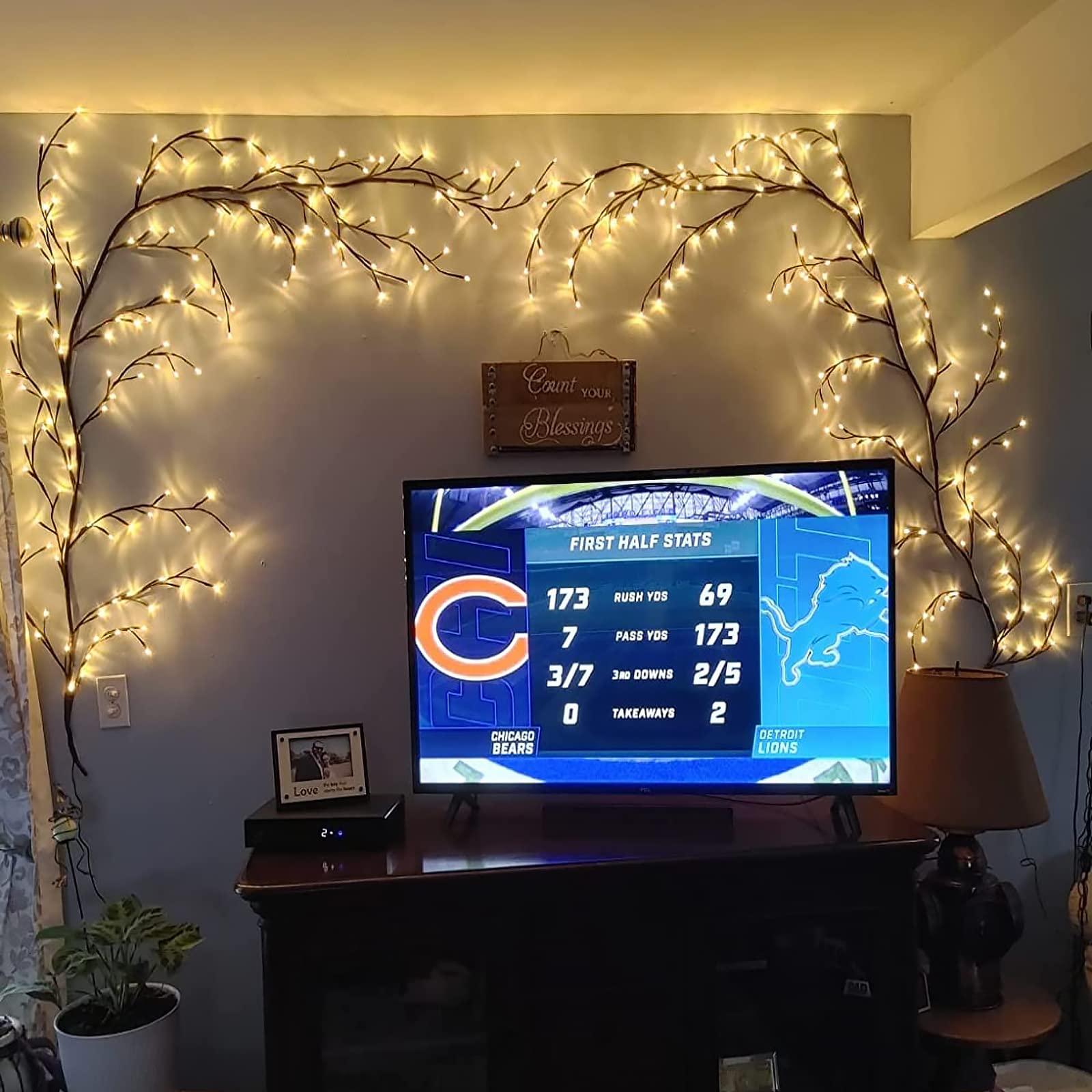 Enchanted Willow Vine Lights for Wall: 7.5FT led Twinkling Tree Branch Light for Room and Home Decor - Warm White Wall Tree Ligh