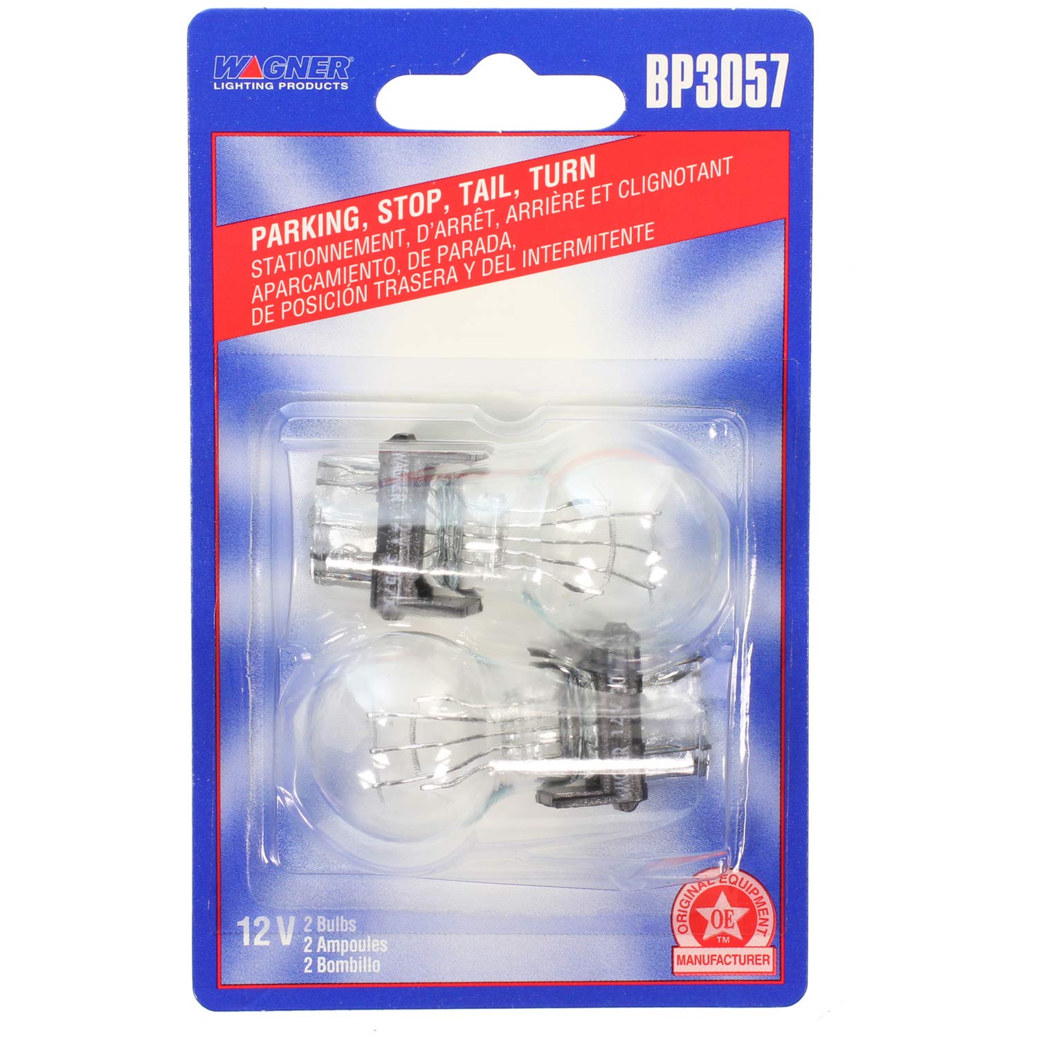 Wagner BP3057 Multi-Purpose Light Bulb, Glass, Assorted, Card of 2, One Size