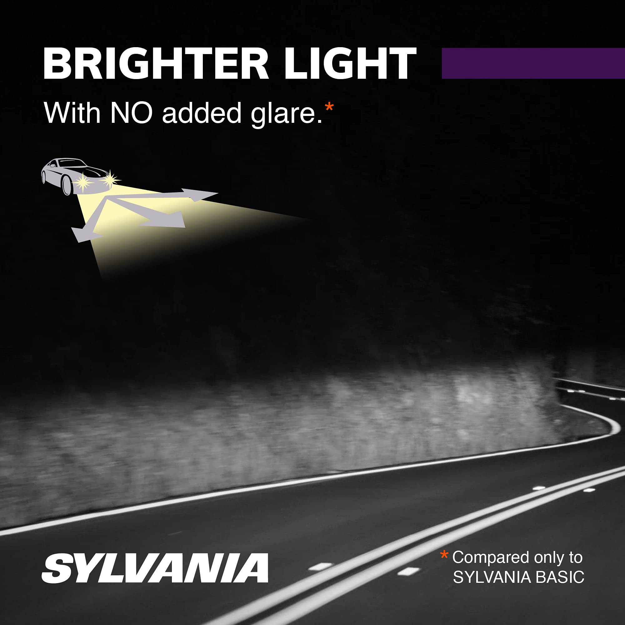 SYLVANIA 9003 XtraVision Halogen Headlight Bulbs - Low Beam & Fog Replacement - 2 Pack - Grey