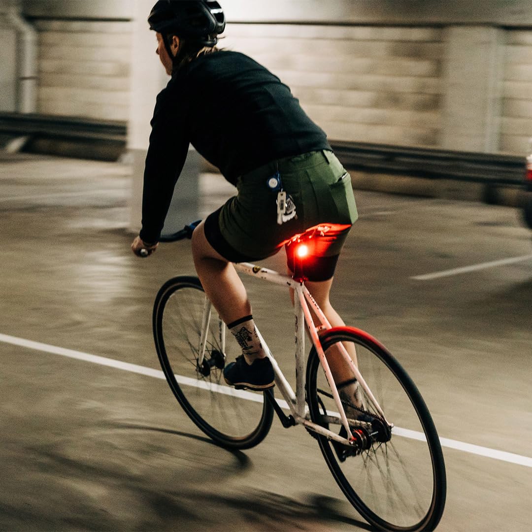KNOG Blinder Mini Rear Bike Light - USB Rechargeable, 30 Lumen, 8 Flash Modes, IP67 Waterproof, 17g, Black, Model 12985