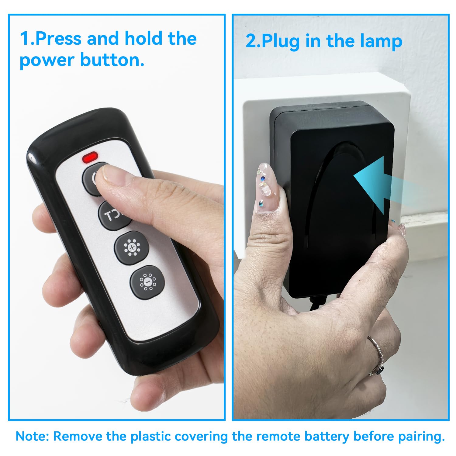 JOOFO Universal Remote Control for 30W Floor Lamp - Compatible with 3 Color Temperatures, Black