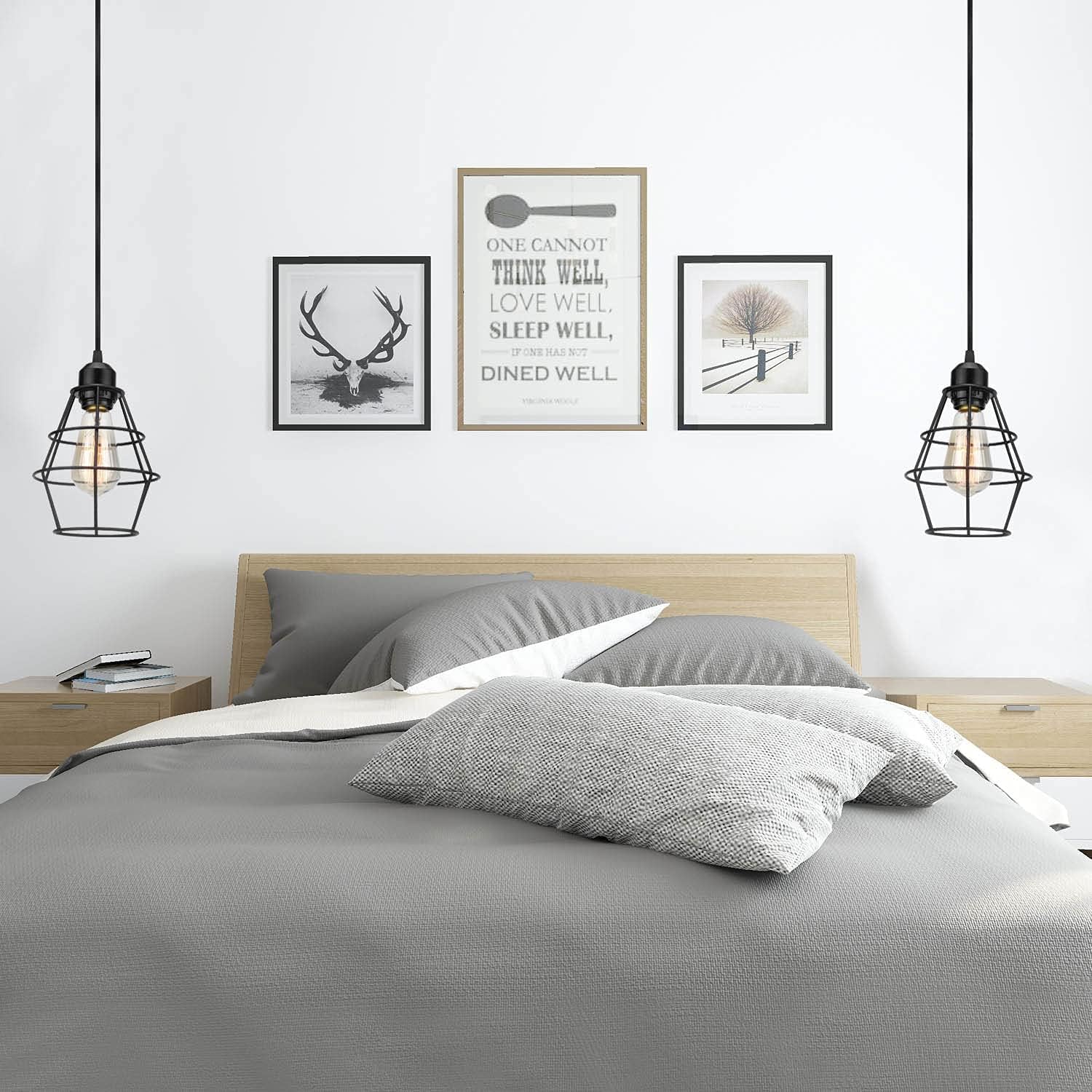 Kenmi Modern Kitchen Island Lights Fixtures Ceiling Hanging Dining Room Living Room,Farmhouse Pendant Lighting,Chandelier Indust