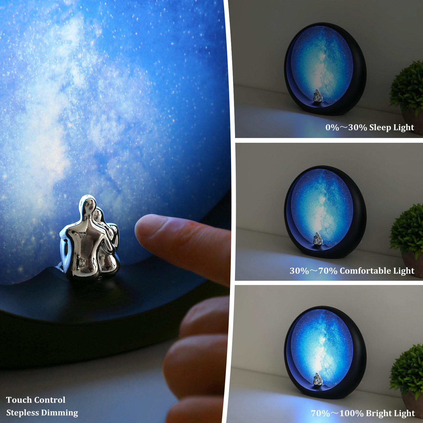 Mamre Galaxy Lamp Special Dimmable Night Light Gift Idea For Wedding Anniversary Valentine? Day Birthday Christmas