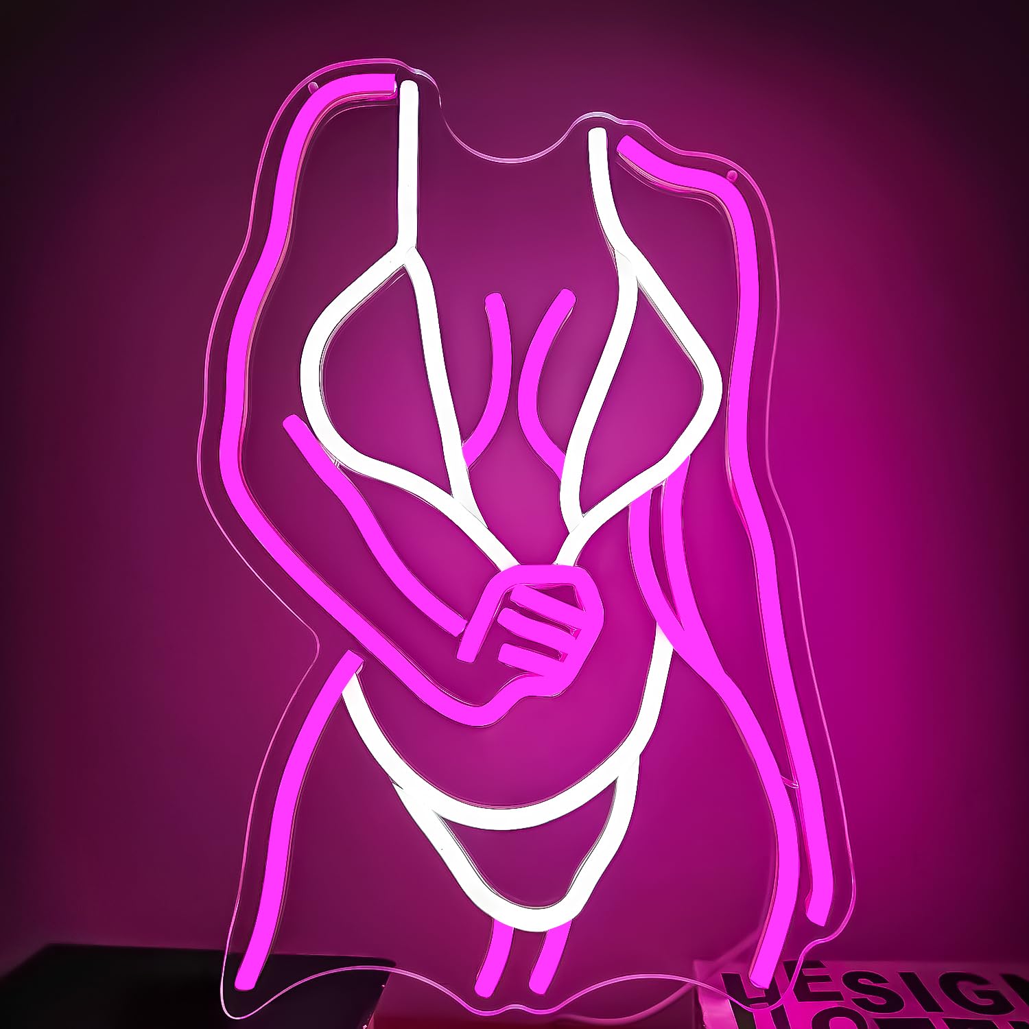 CinsYarn Lady Neon Signs Lady Body Neon Signs for wall decor Dimmable LED Neon Signs for man cave sexy lady neon sign Girl Women