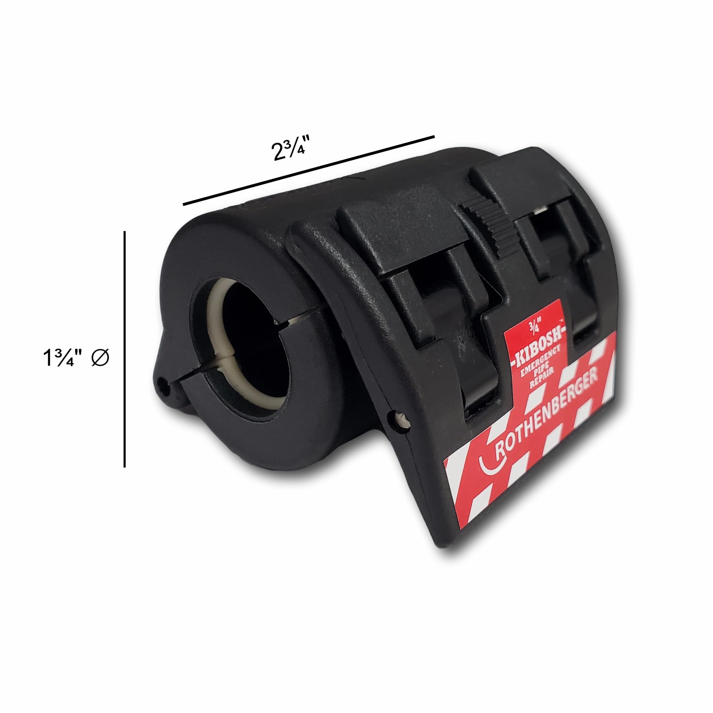 Rothenberger Kibosh Emergency Pipe Repair - Quick, Easy And Professional Way To Repair Burst - 3/4'', Up To 145 Psi - 80012