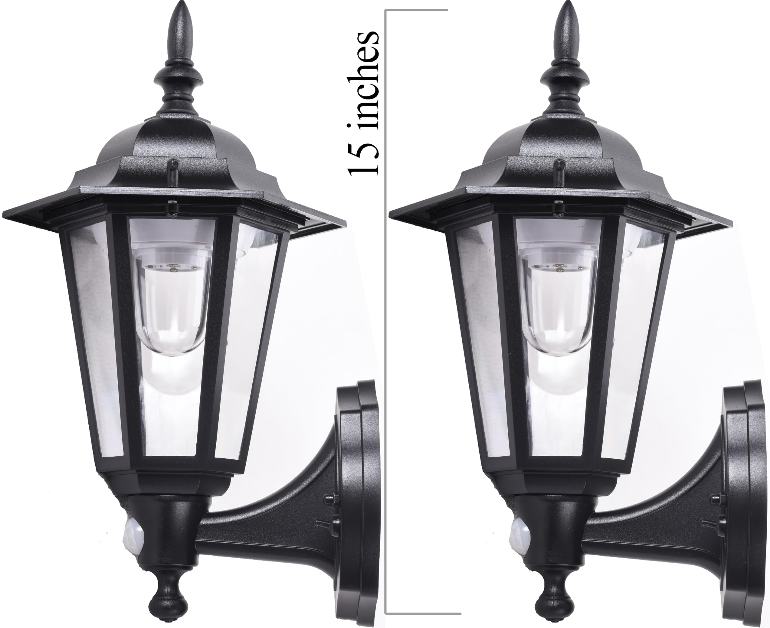 MAXSA Innovations 447192PK LED Wall Sconce, 2-Pack (Black)