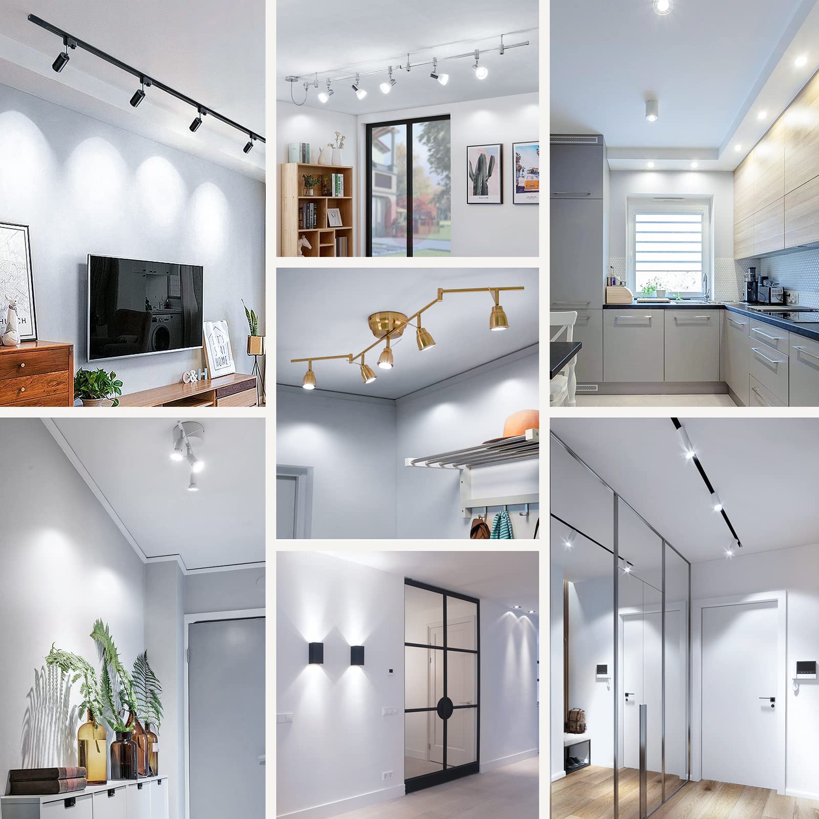 Maylaywood Gu10 Led Bulbs, 4W, 450 Lumens, Daylight White 5000K, 5