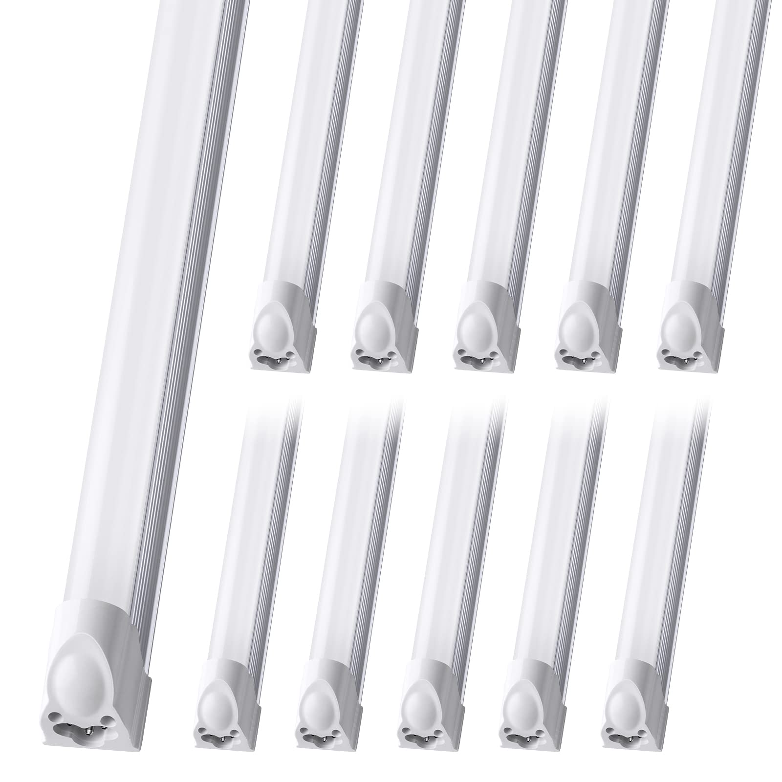 Barrina T5 LED Shop Light, 8FT, 5000LM, 6500K (Super Bright White), 45W, Linkable Shop Light, Led Garage Light, Corded Electric 