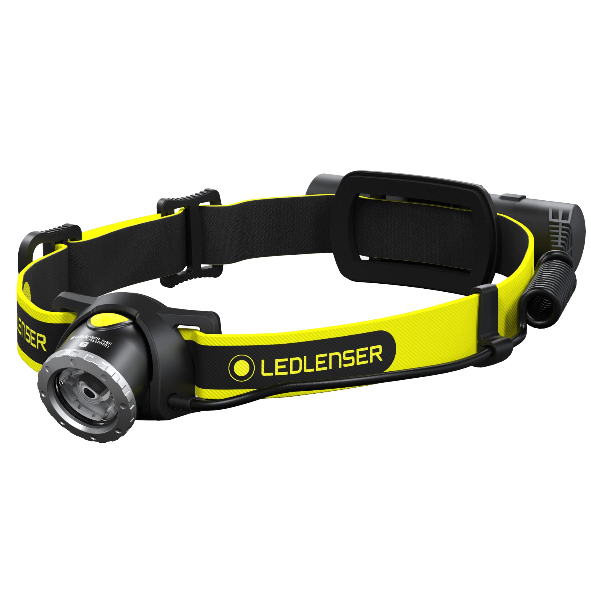 Ledlenser, Ih8R Rechargeable Headlamp With Rear Light, High Power Led, 600 Lumens, Hands-Free For Outdoor, Work, And Camping, Ha