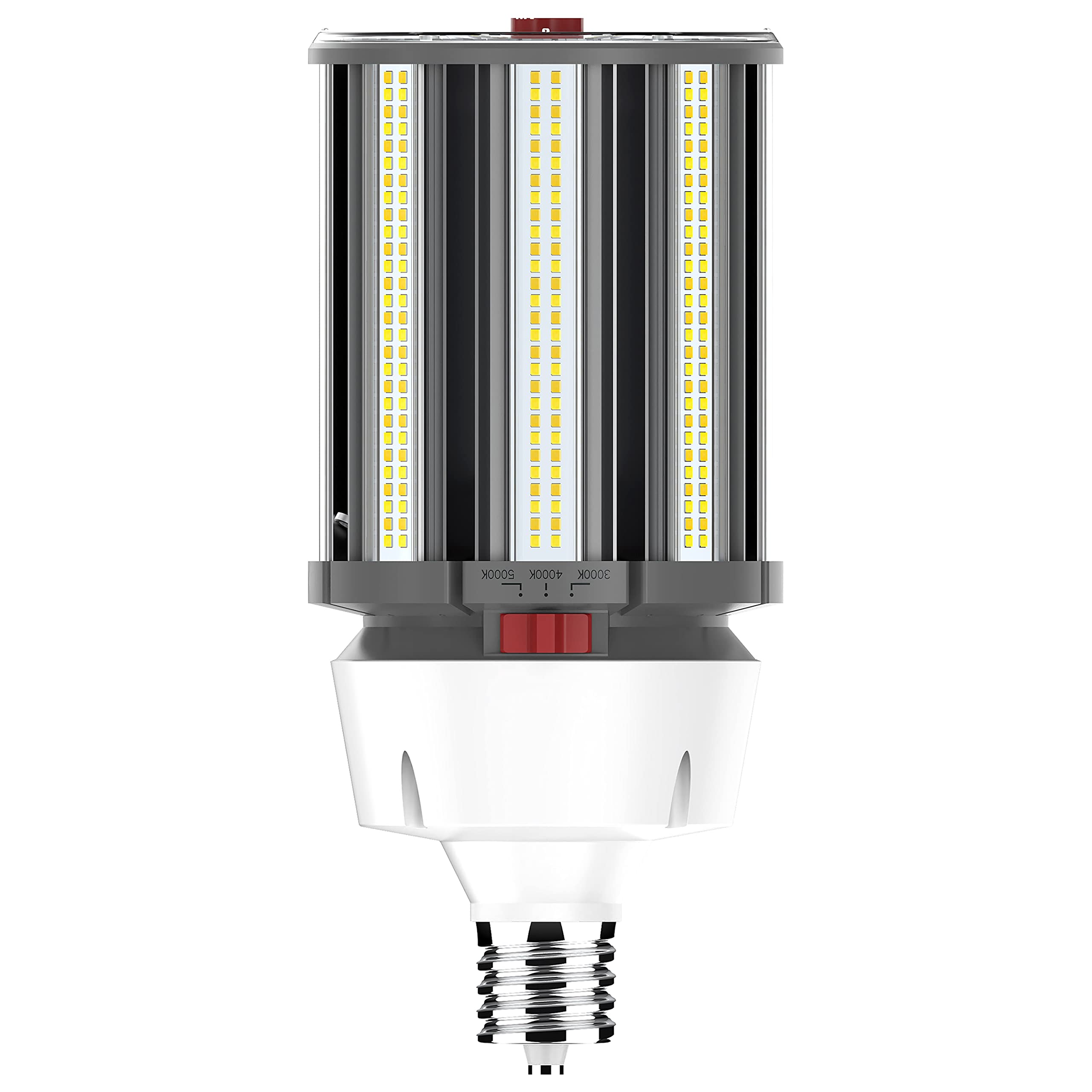 Satco S23145 Hi-Pro Wattage and Color Temperature Selectable LED Corncob Lamp, HID Replacement, EX39 Base, 120W/100W/80W, 3000K/