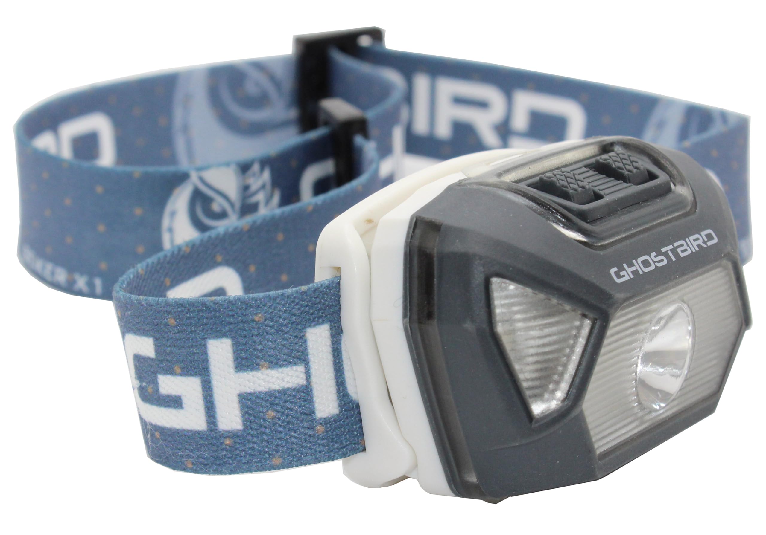 GHOSTBIRD Seiker X1 Head Lamp - LED Rechargeable Cree XPE - Waterproof IPX7  Freezeproof  Smashproof Perfect for Your Running  Camping  Backpacking  Hunting  and Cycling Adventures