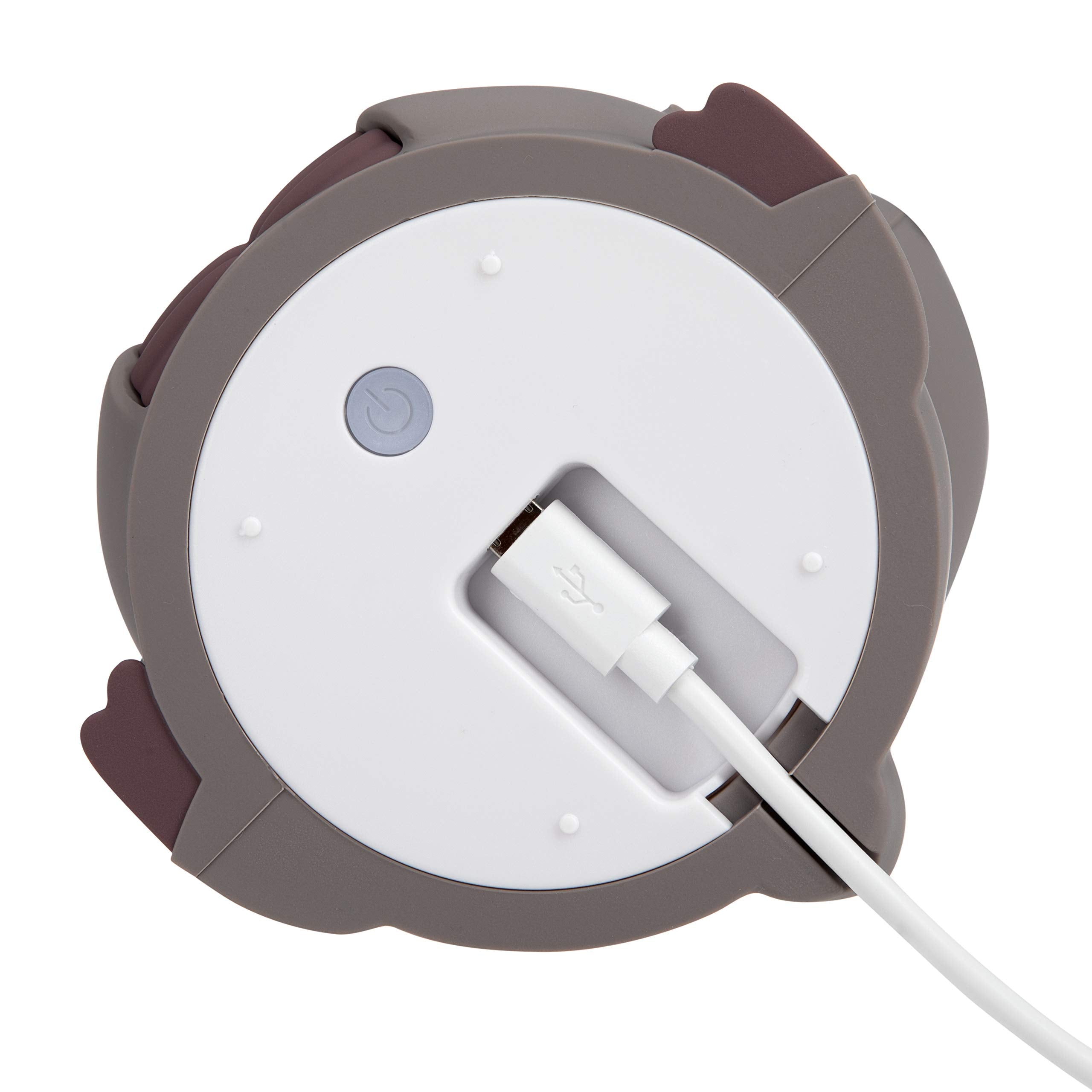 Nuby Sloth Baby Silicone Nightlight, Rechargeable, Color Changing Touch Night Light For Kids Bedside