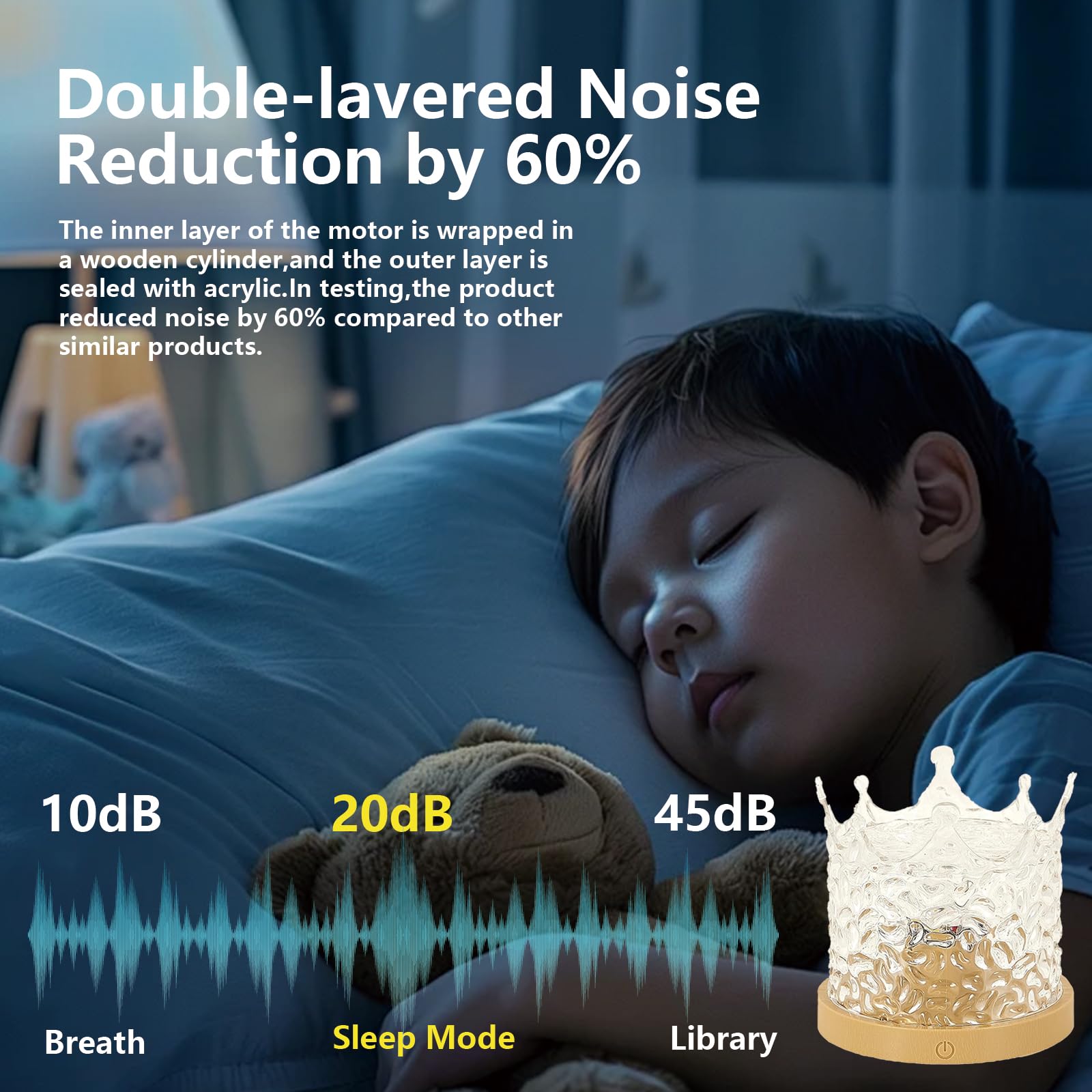 Ocean Wave Ceiling Projector, Northern Lights 16 Colors Water Lights Projector, Water Ripple Ambient Night Light With Remote, To