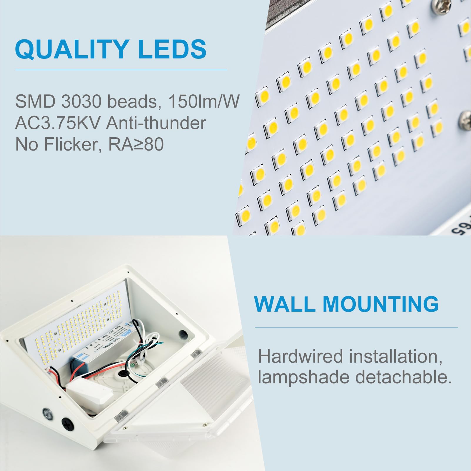 Lightdot 8Pack 200W Led Wall Pack Lights  100-277V Dusk To Dawn With Photocell | 30000Lm(150Lm/W) 5000K Ip65 Outdoor Exterior Lighting Fixture  Energy Saving|5-Yrs Warranty  Etl White(Height:15~30Ft)