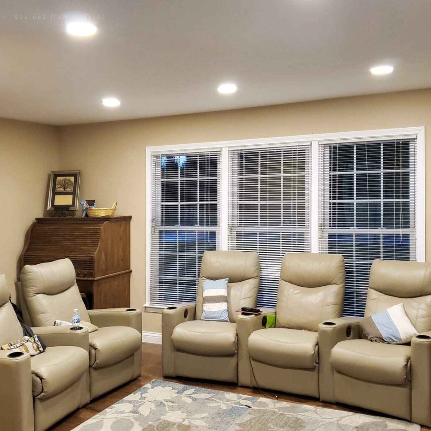 Torchstar 12-Pack Essential Series 6 Inch Ultra-Thin Led Recessed Lighting With J-Box, 3000K Warm White, 12W Dimmable 1000Lm Bri