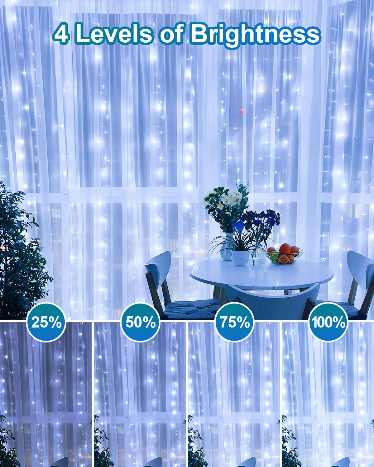 125Ft 380 Led Christmas Lights, Plug In Christmas String Lights Connectable, Timer & Memory, Waterproof Twinkle Tree Light For I