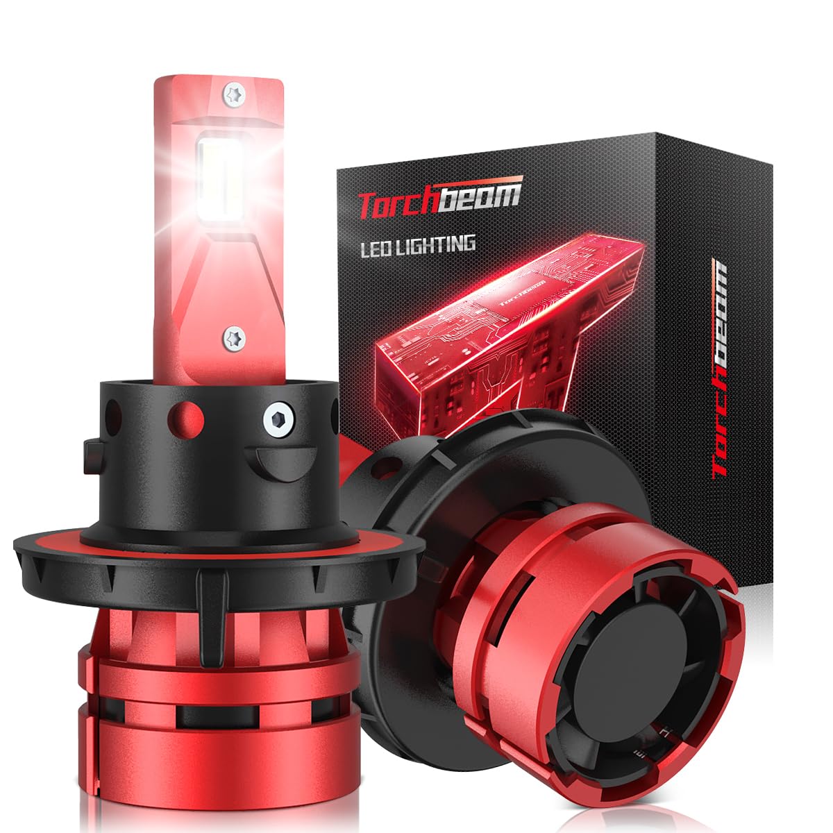 Torchbeam H13/9008 Off Road Bulbs Kit - 16000 Lumens, 60W, 6500K Cool White Light, Pack Of 2
