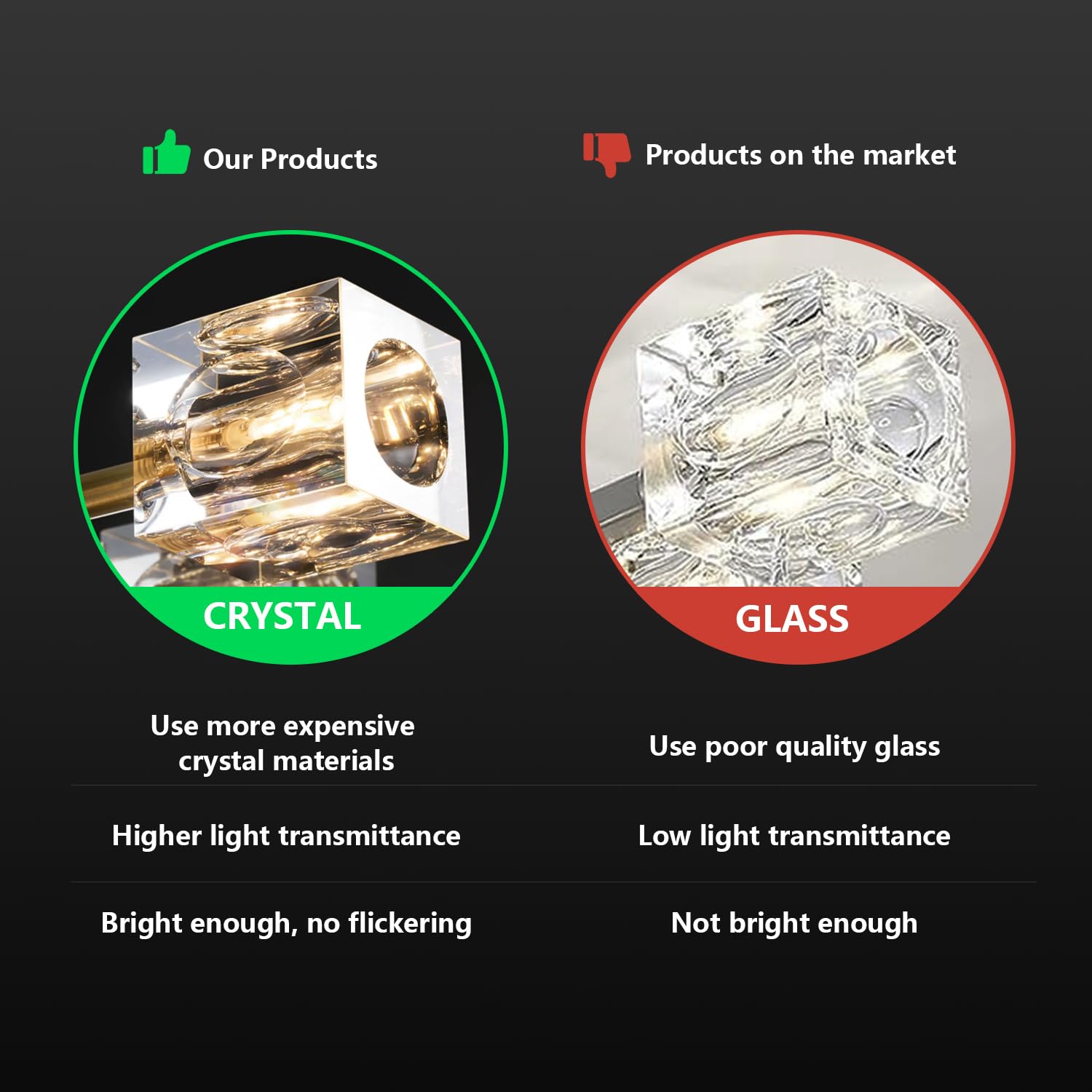 Okes 8-Lights Black And Gold Crystal Semi Flush Mount Ceiling Light For Dining Room & Living Room